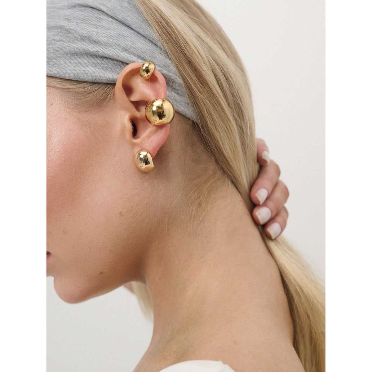 Mini Droplet 18K Gold Plated Earrings