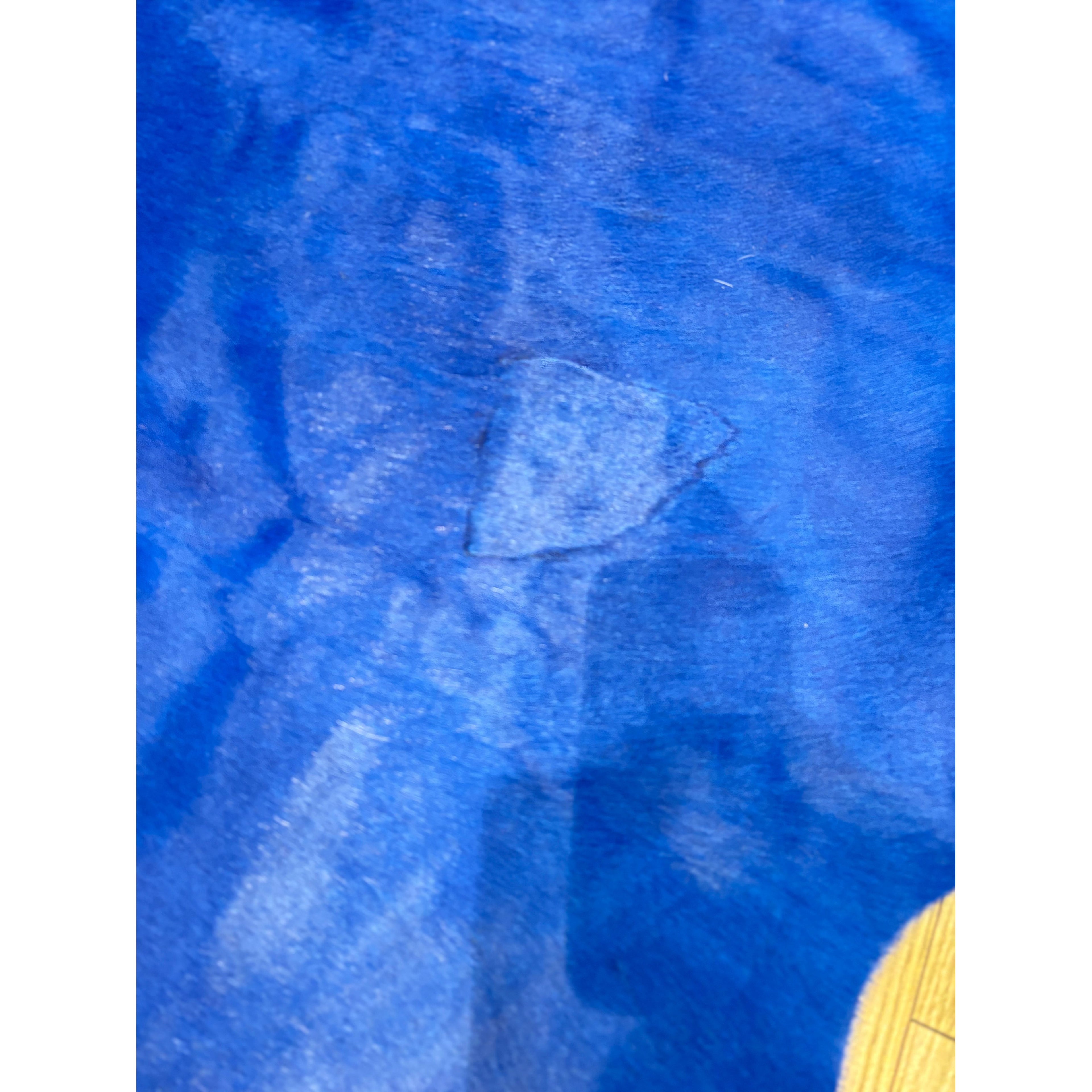 Blue Cow Hide Rug