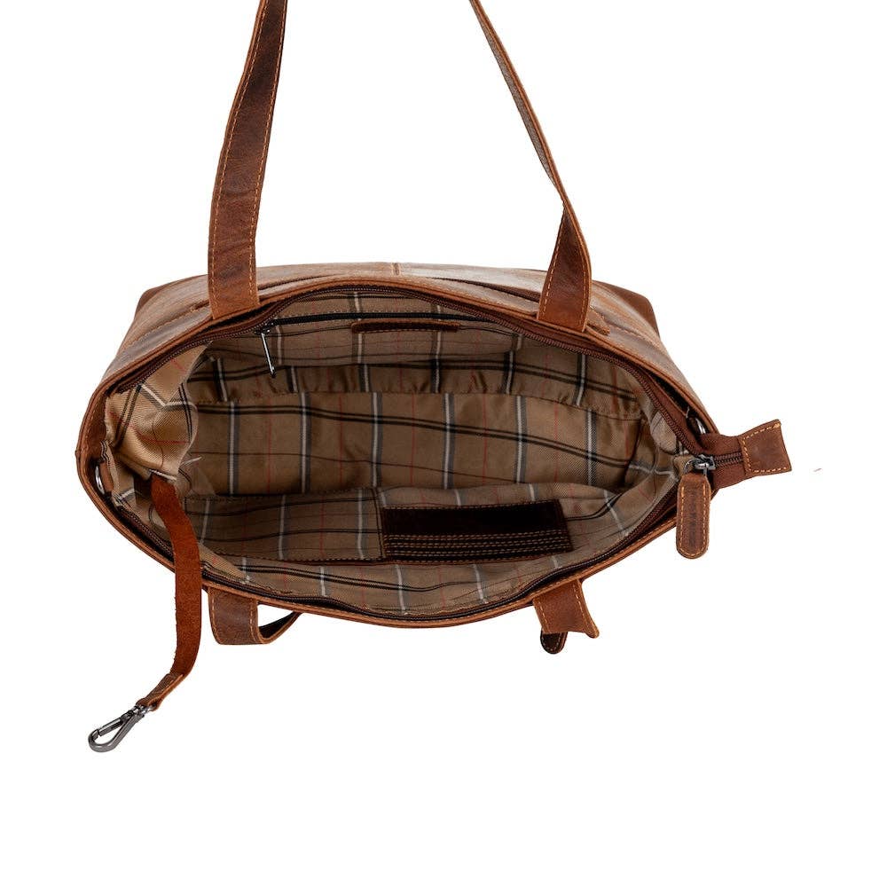 Wildera Leather “Rowan” Tote Bag – Premium Full-Grain Leather Shoulder & Crossbody