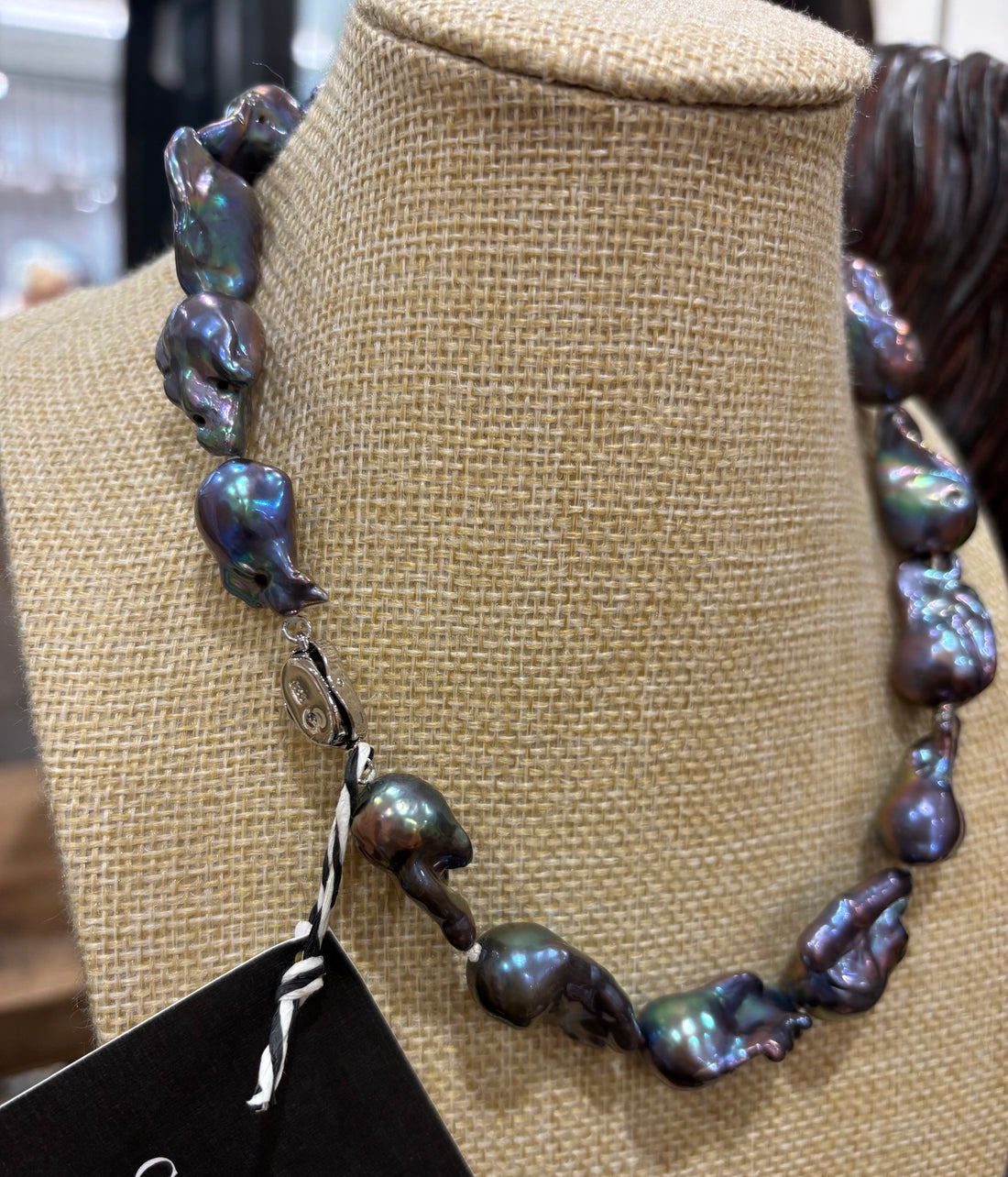 Rainbow Baroque Flame Pearl 17” Necklace