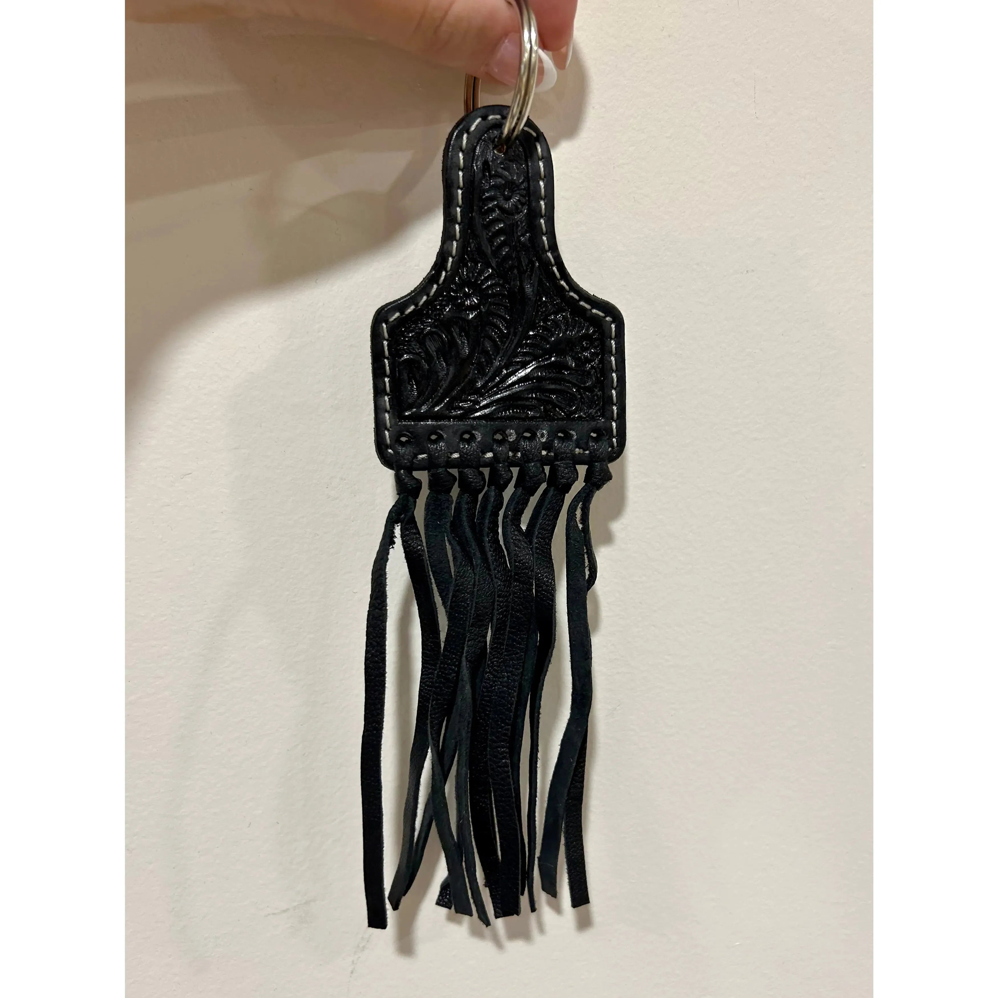 Fringe Keychain Black