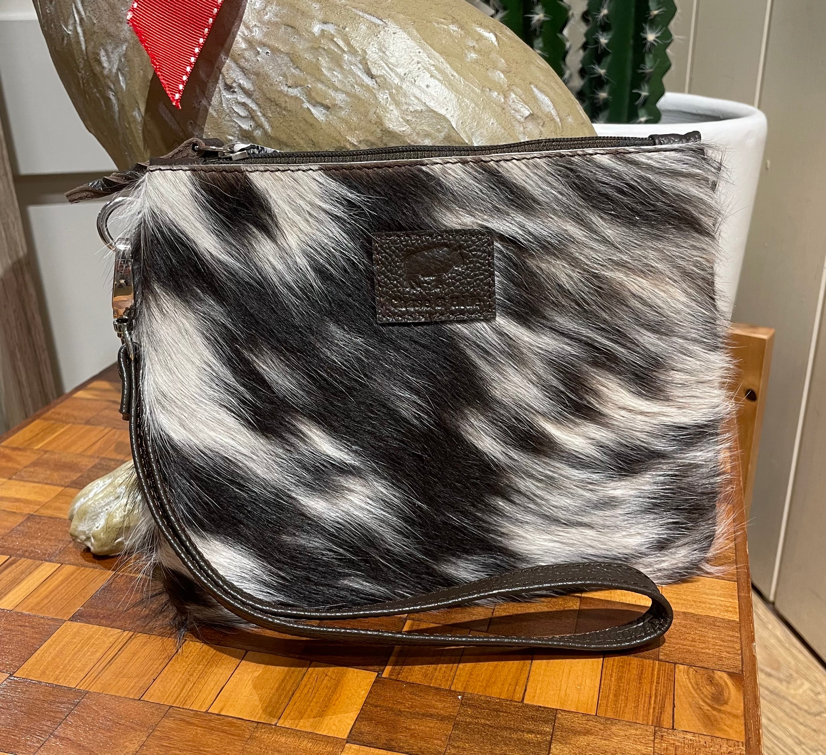 Midi Hide Chocolate Clutch