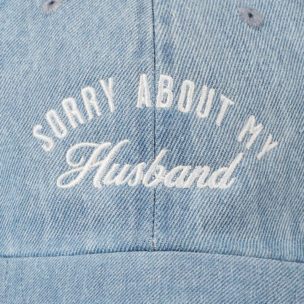 Sorry About My Husband Embroidery Cap