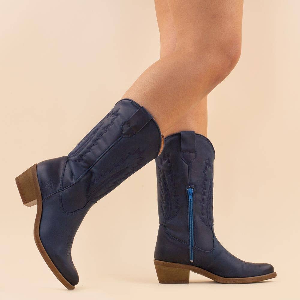 La Pintura cowboy boots Varsy dark blue 36