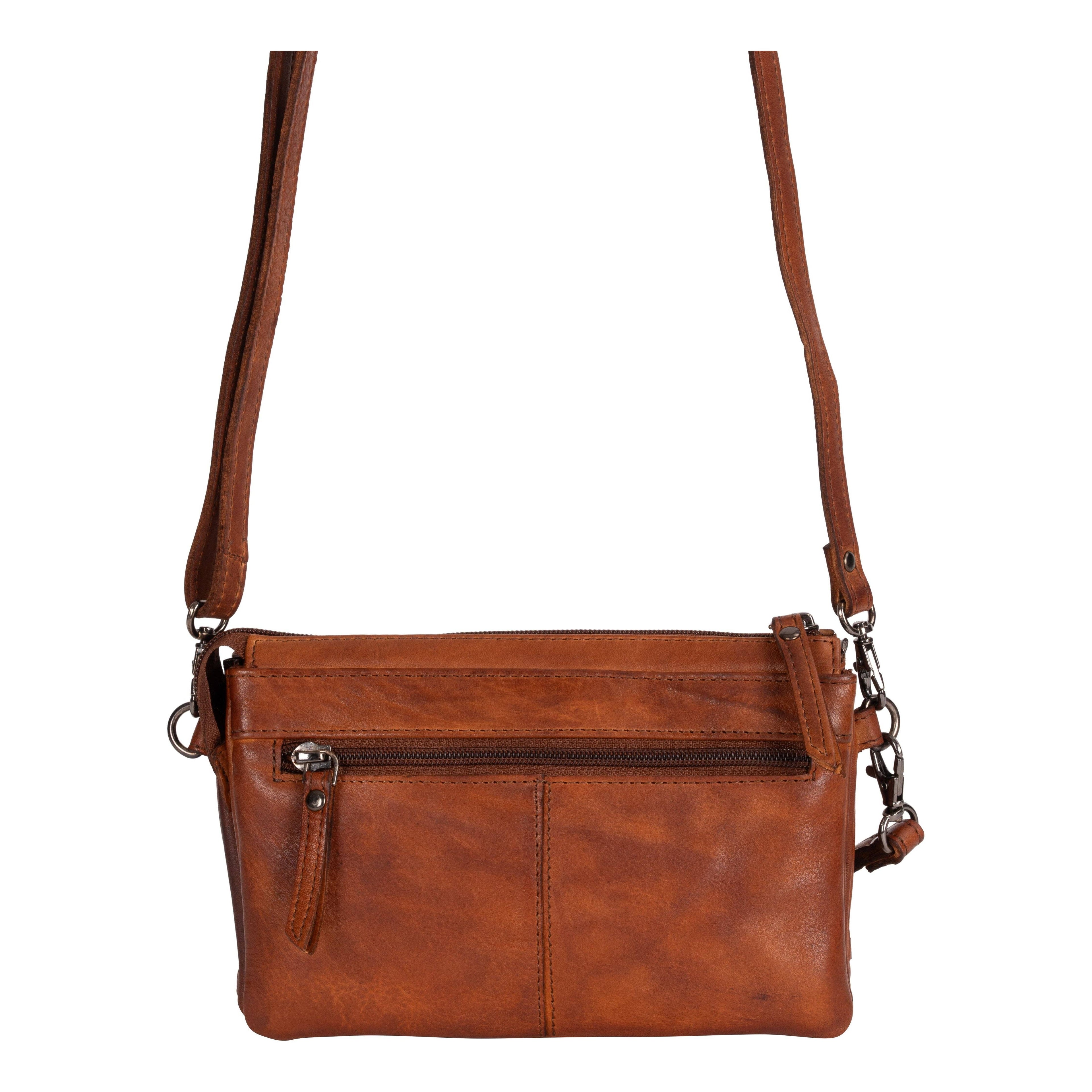 Leather Phone Bag Cognac GW6853COG