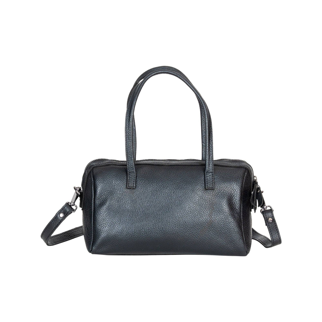 Stella Noir Leather Boston Bag