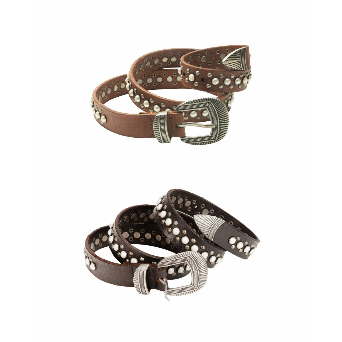 Midnight Ranger Leather Belt In Calfskin