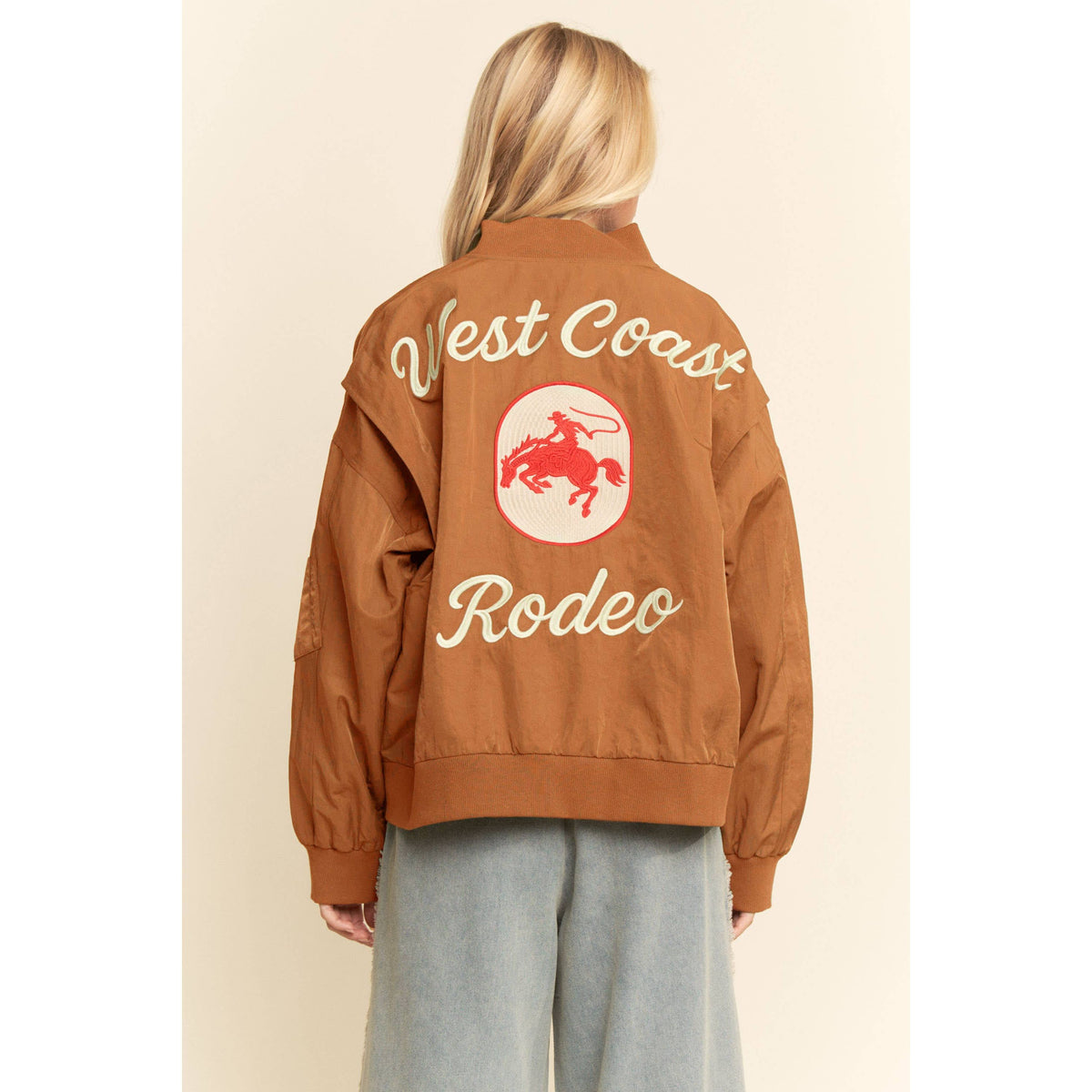 WEST COAST RODEO EMBROIDERED BOMBER JACKET