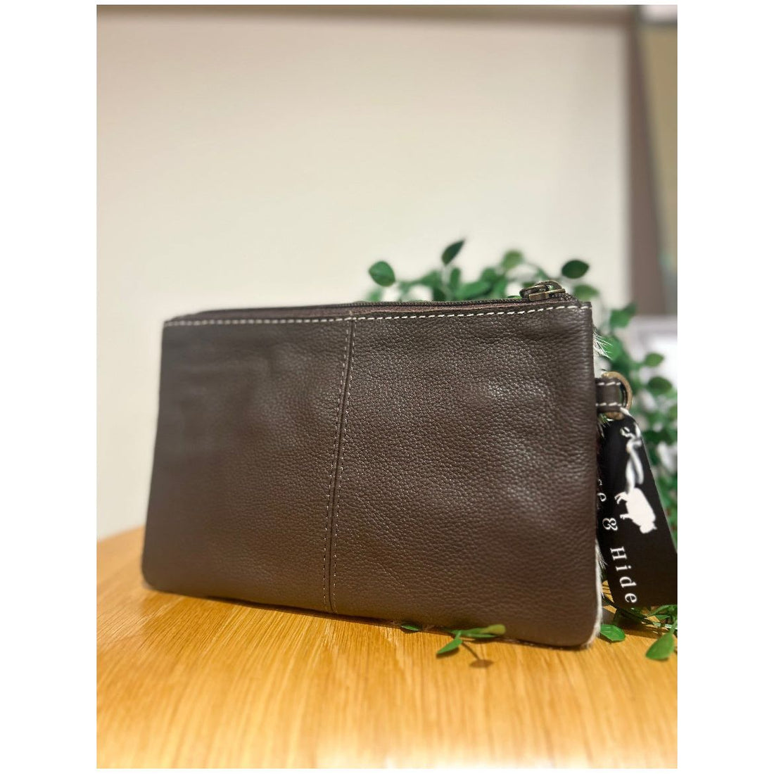 Mia Hide & tooled leather clutch