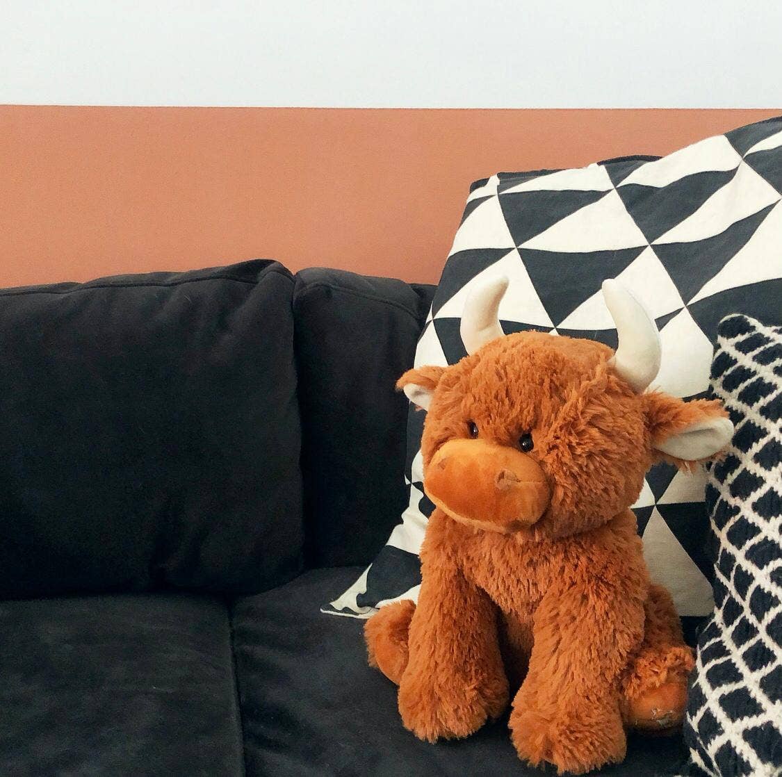 Highland Cow Plush Baby Toy Large Stuffed Cow 30cm