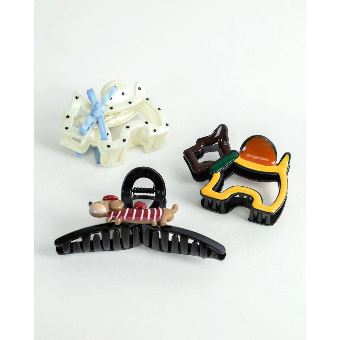 Apple Puppy Hair Claw Clip