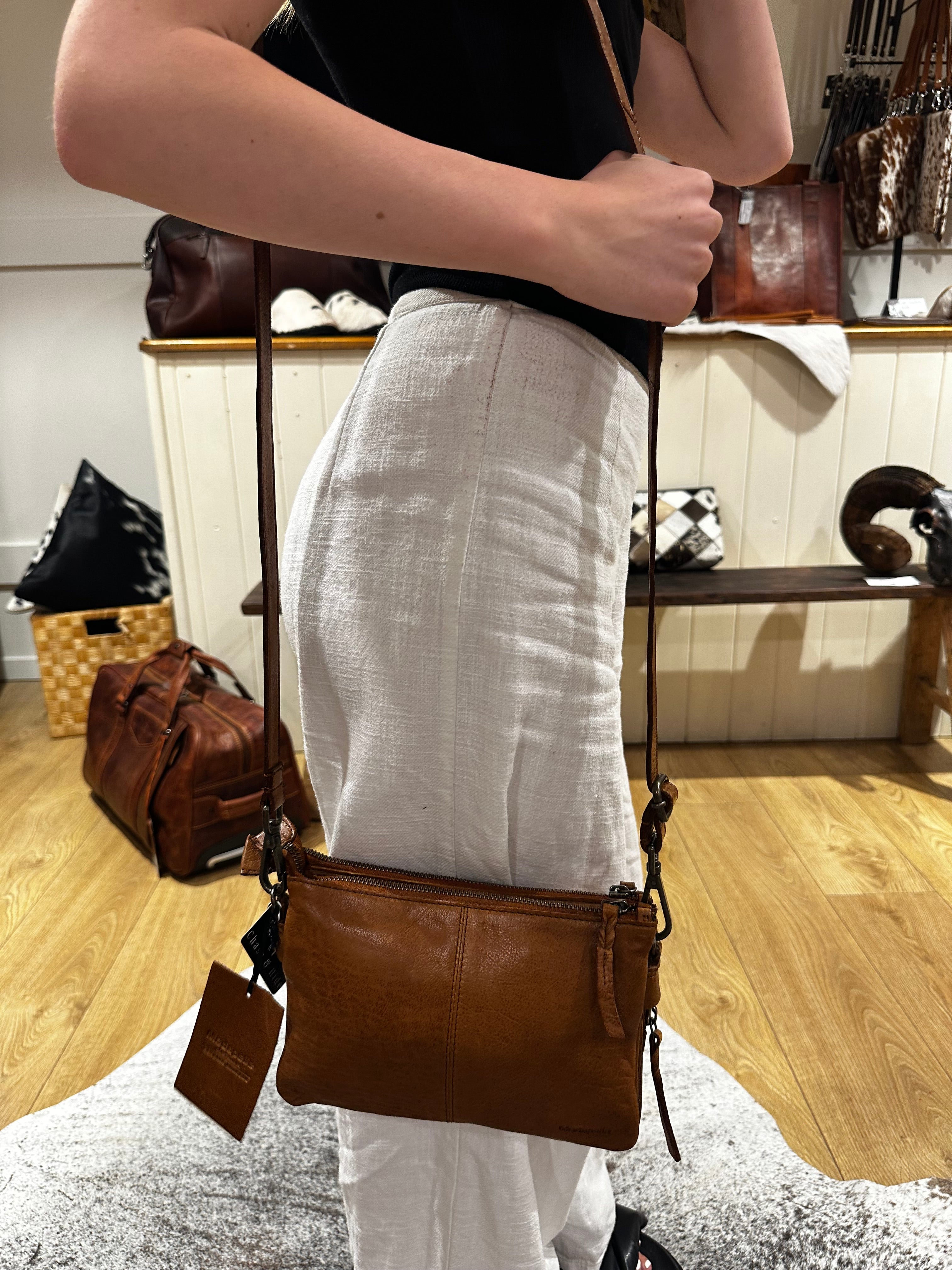 Leather cross body/ shoulder bag