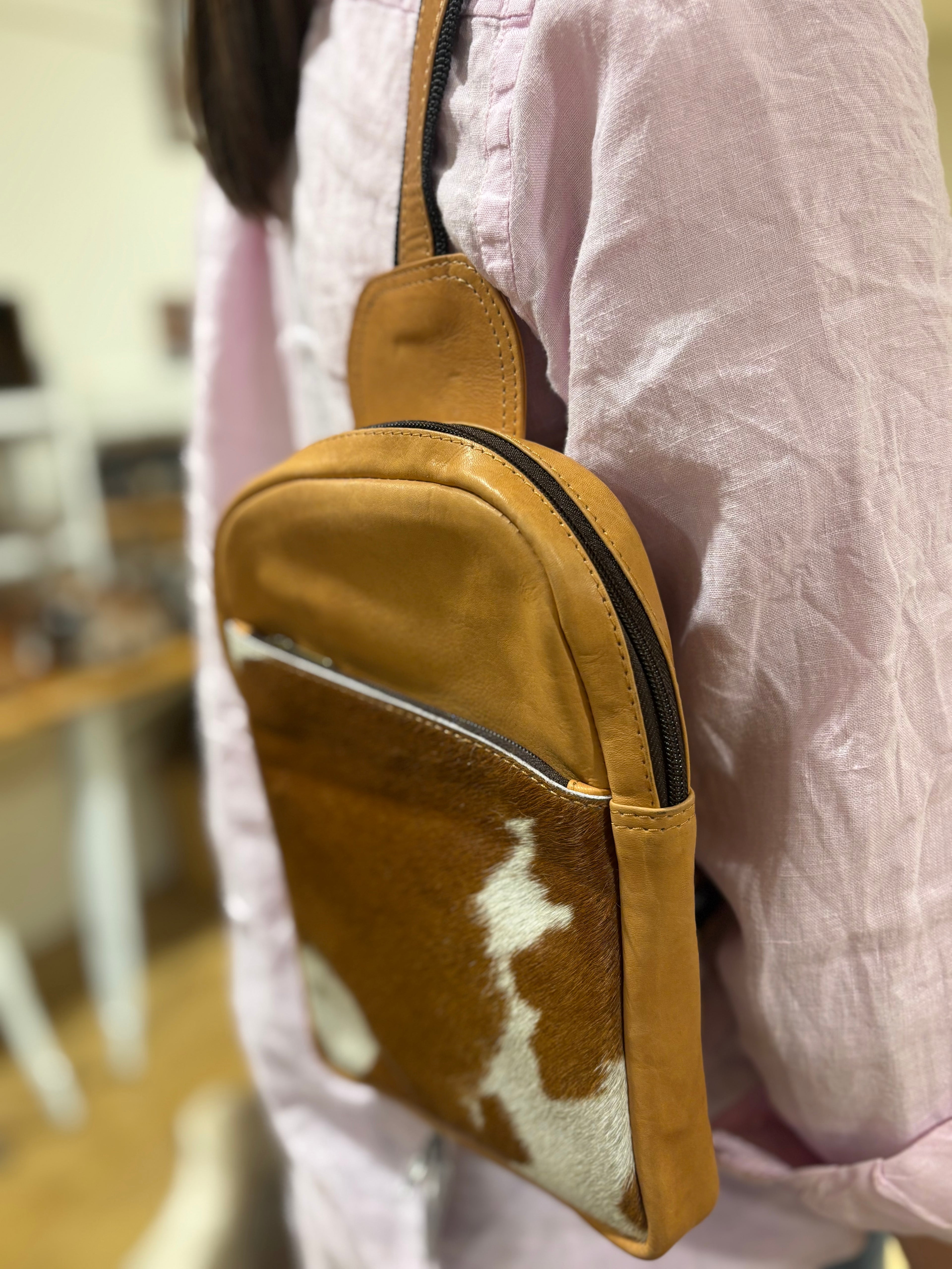 Bruges cowhide Crossbody