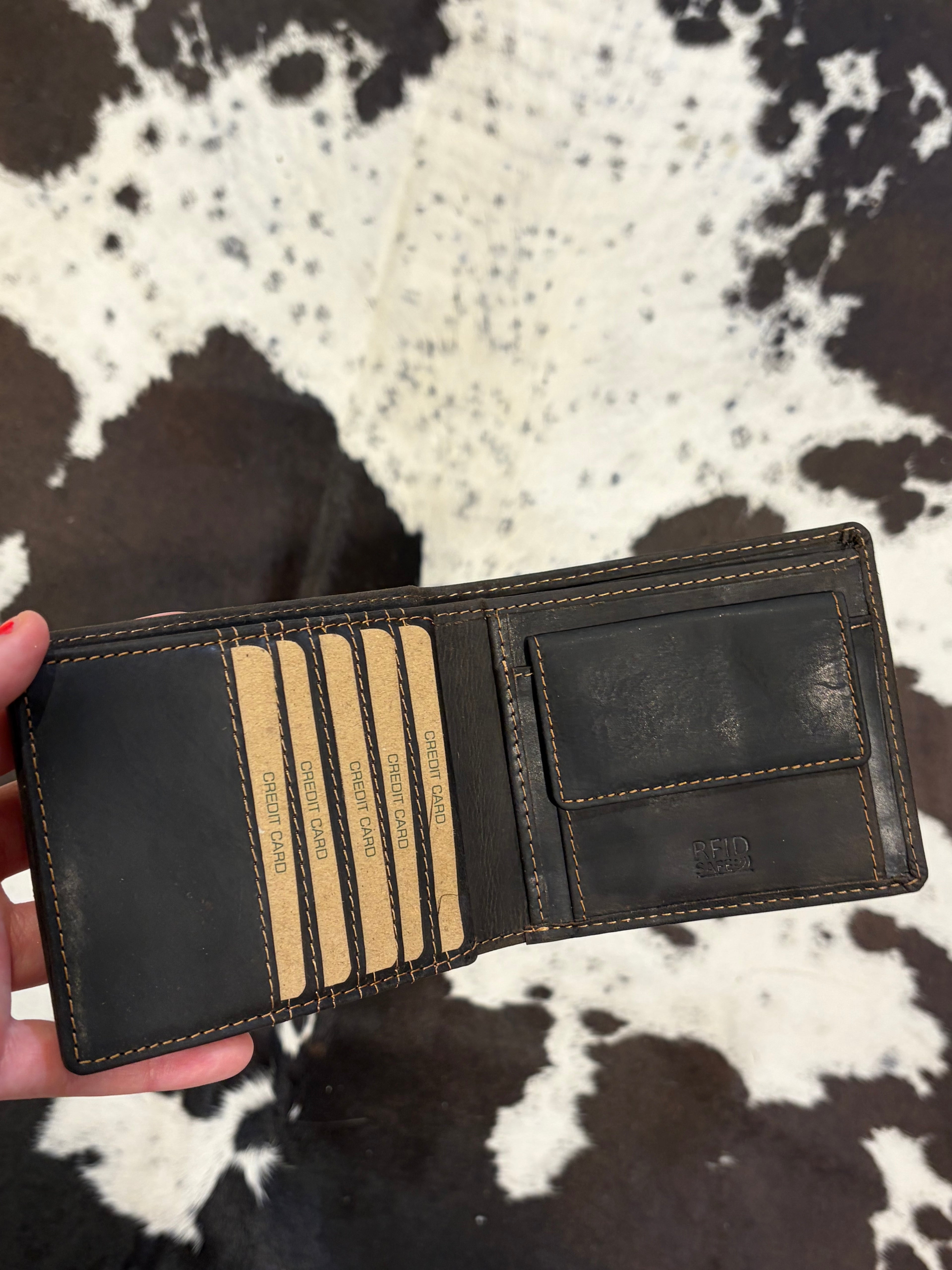 Mason RFID Leather Wallet with coin pocket