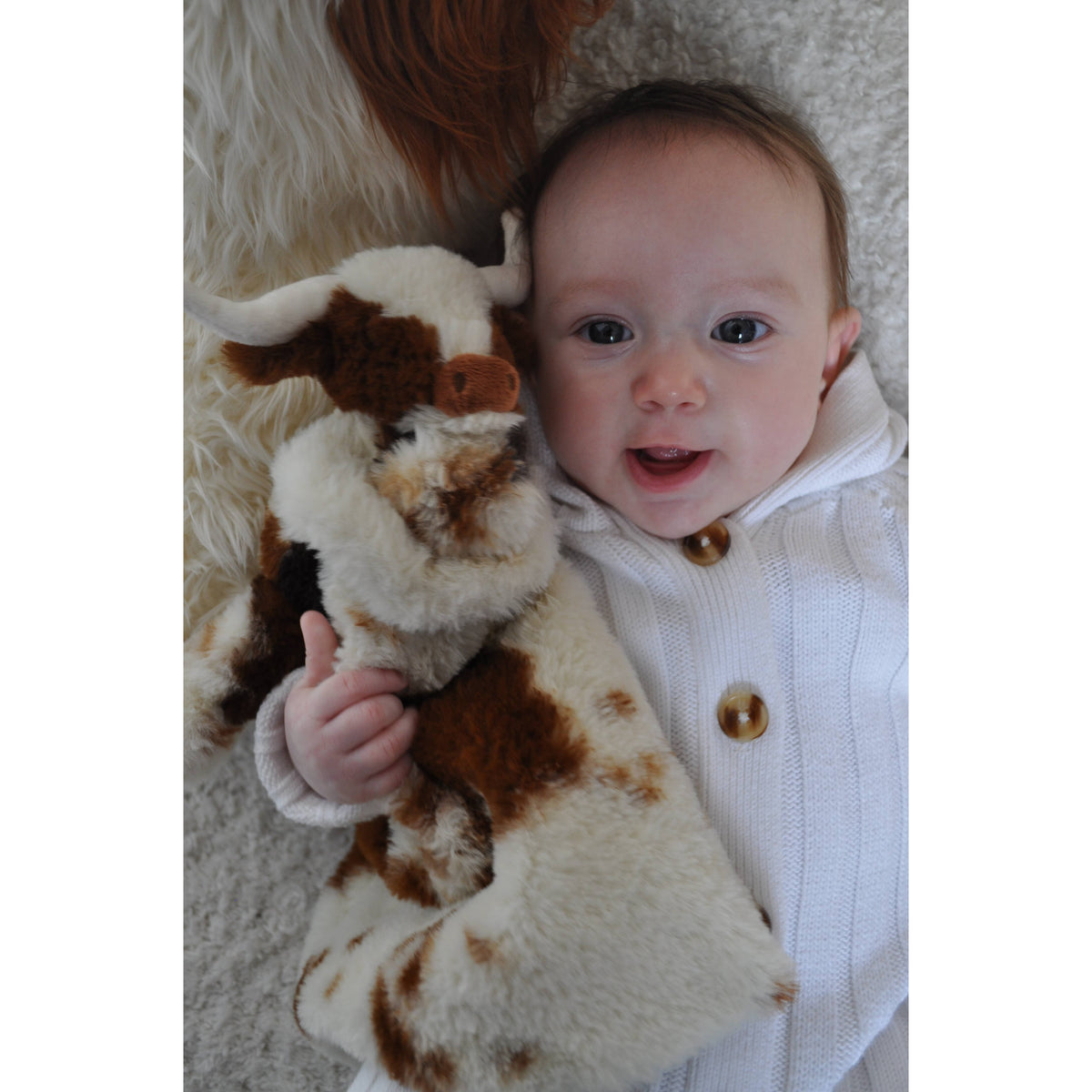 Texas Longhorn Highland Cow Soft Toy Soother Comforter 29cm