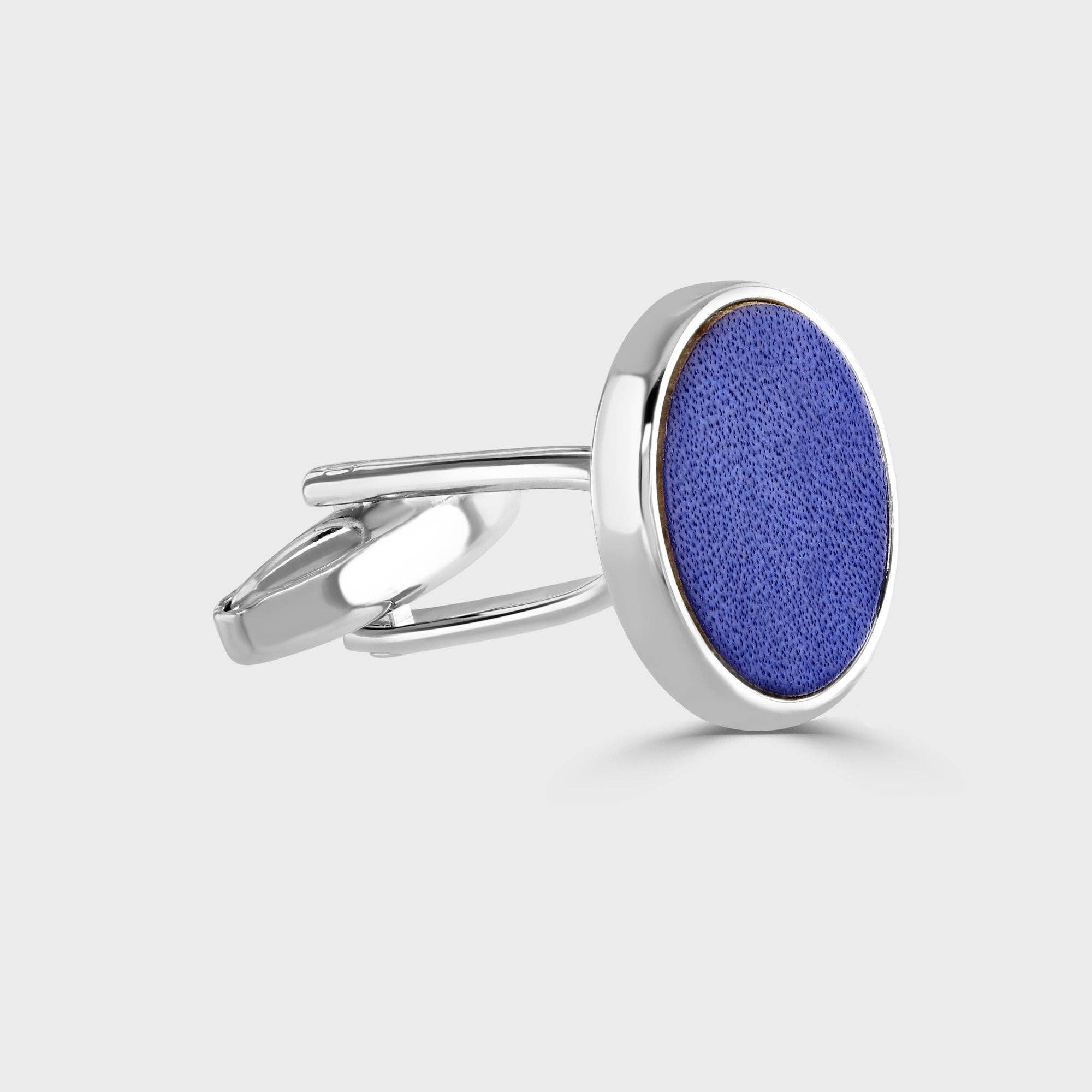 Genuine Leather Inlay Cufflinks