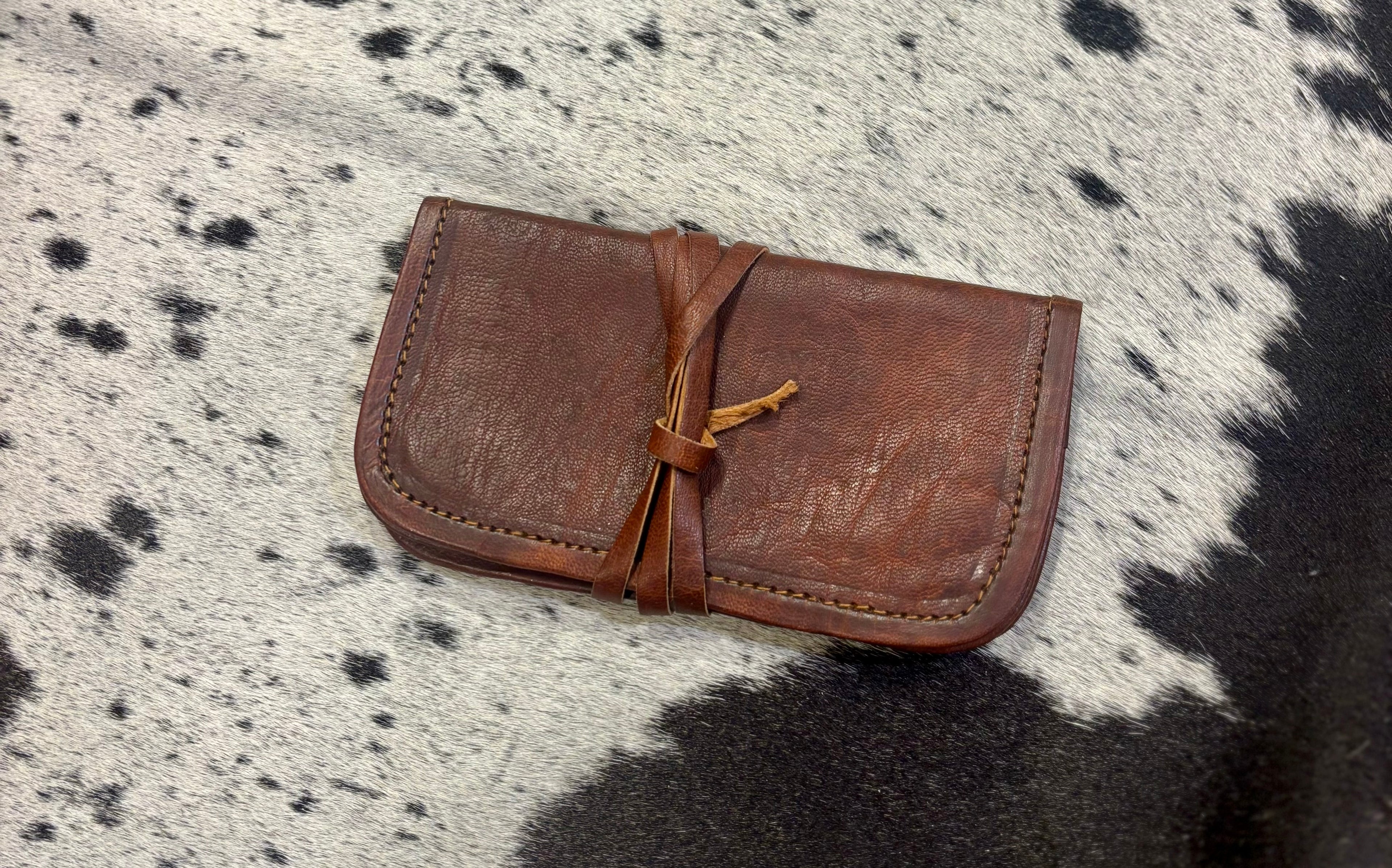 Leather Pouch tobacco - string