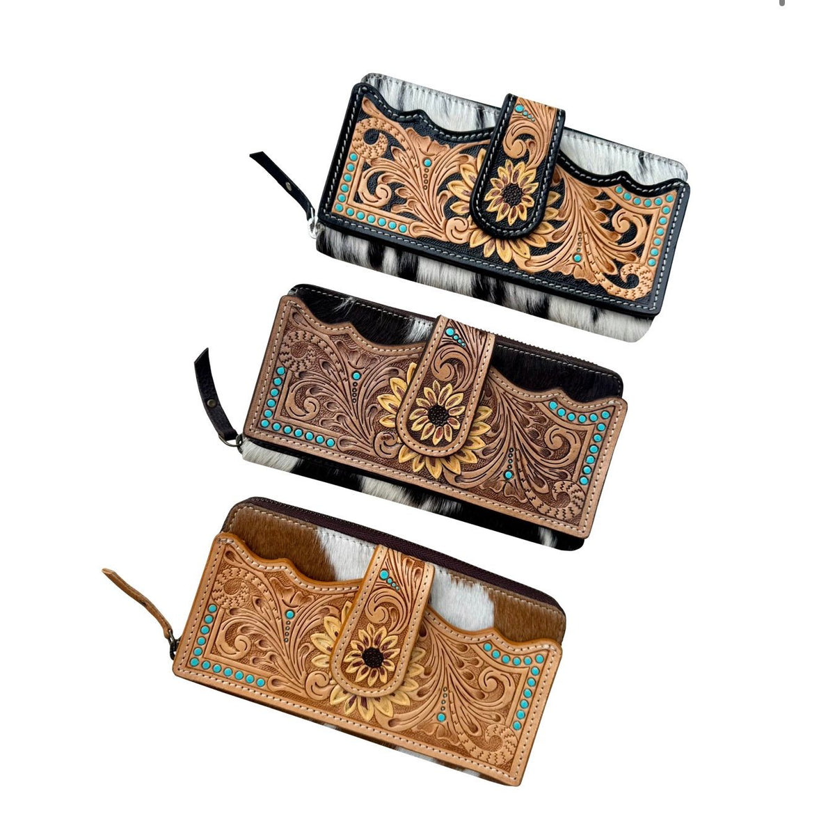 Sunflower Tooling Wallet -
