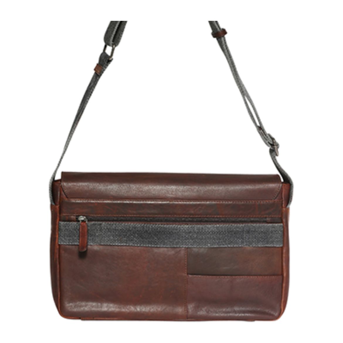 Chocolate Leather Laptop Satchel