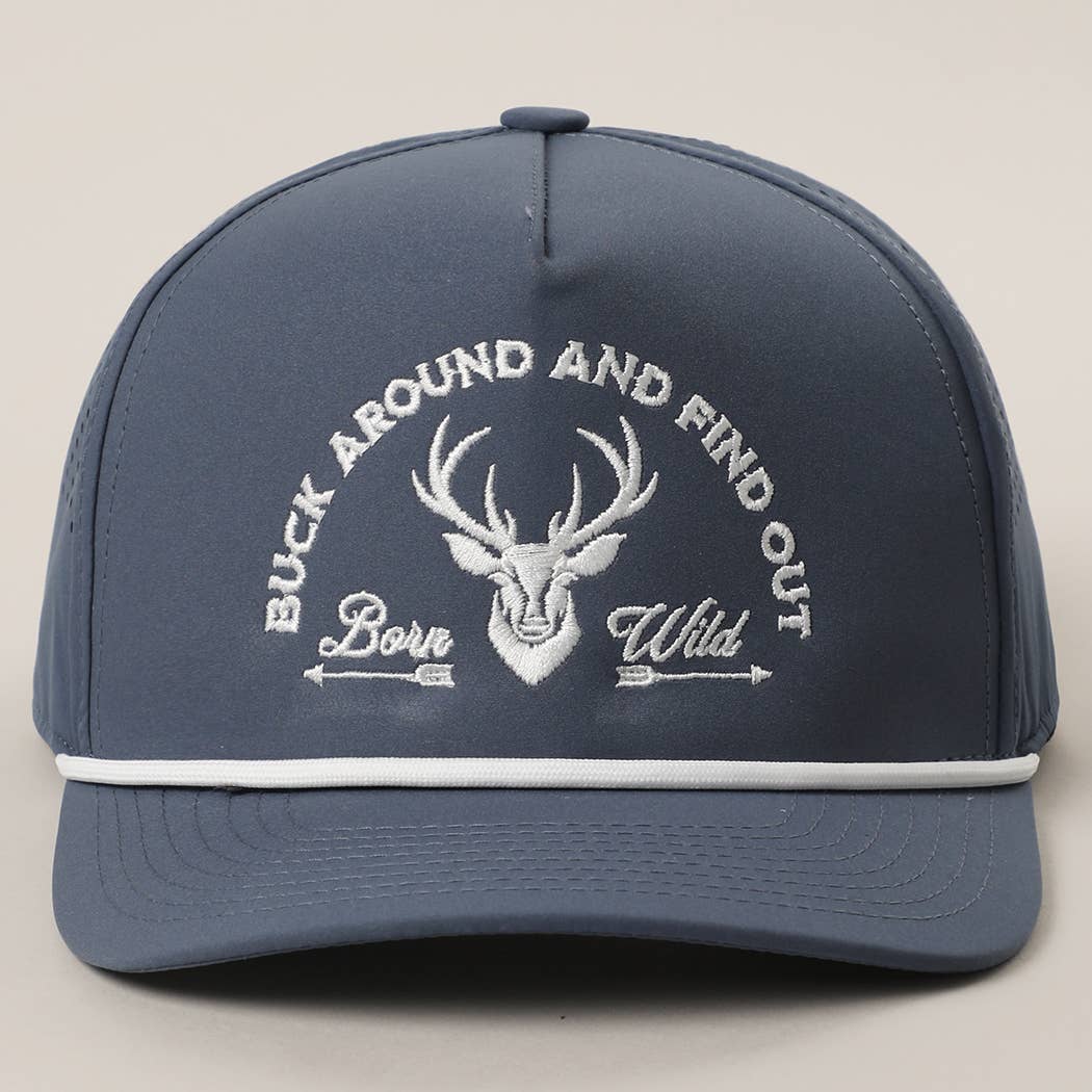 Buck Around And Find Out Embroidered Premium Trucker Hat cap