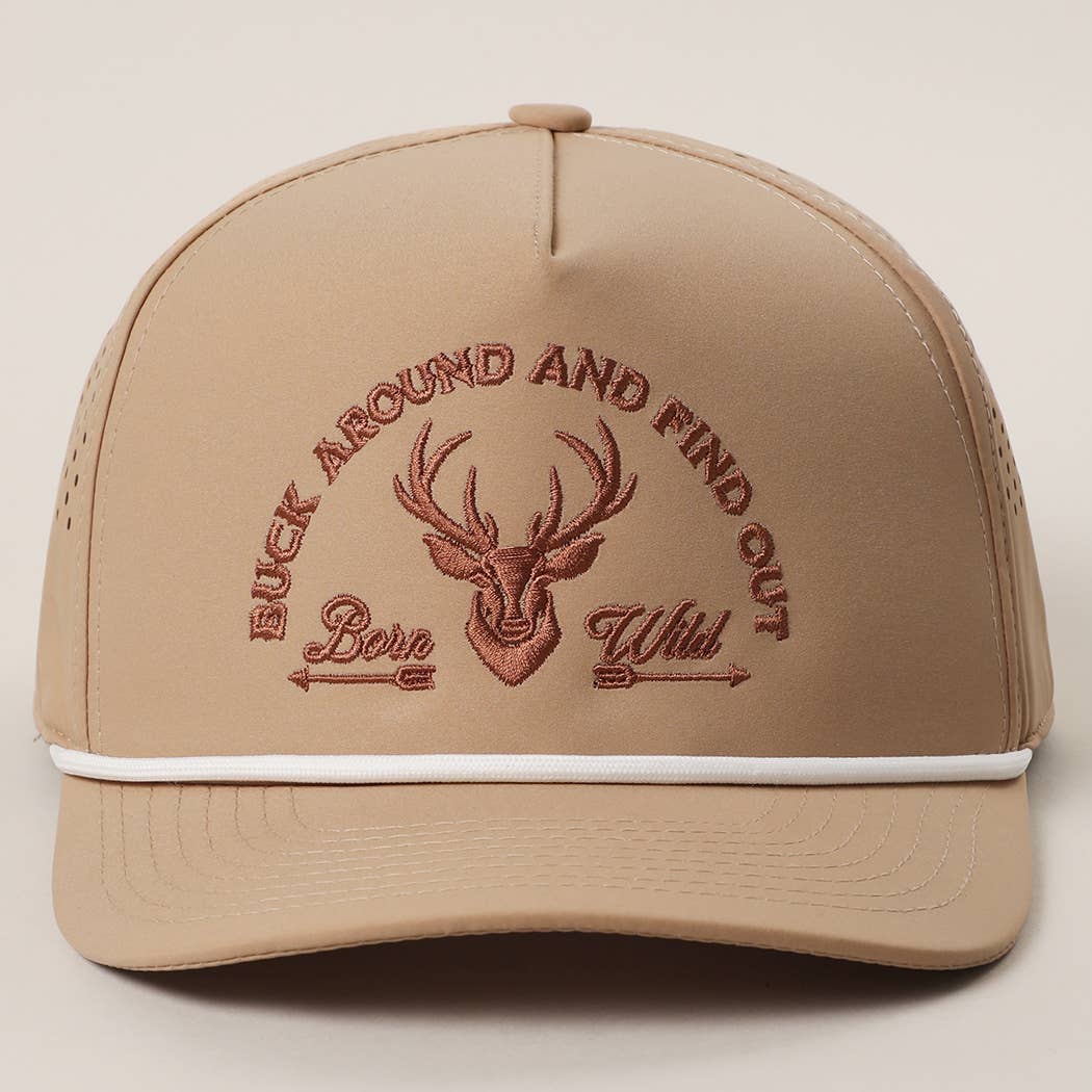 Buck Around And Find Out Embroidered Premium Trucker Hat cap