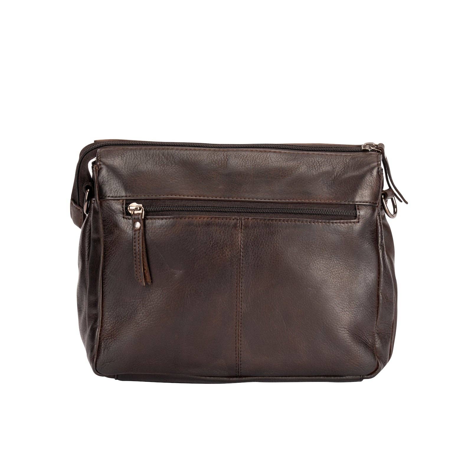 Leather Shoulder Bag June Brown GW6838BRN