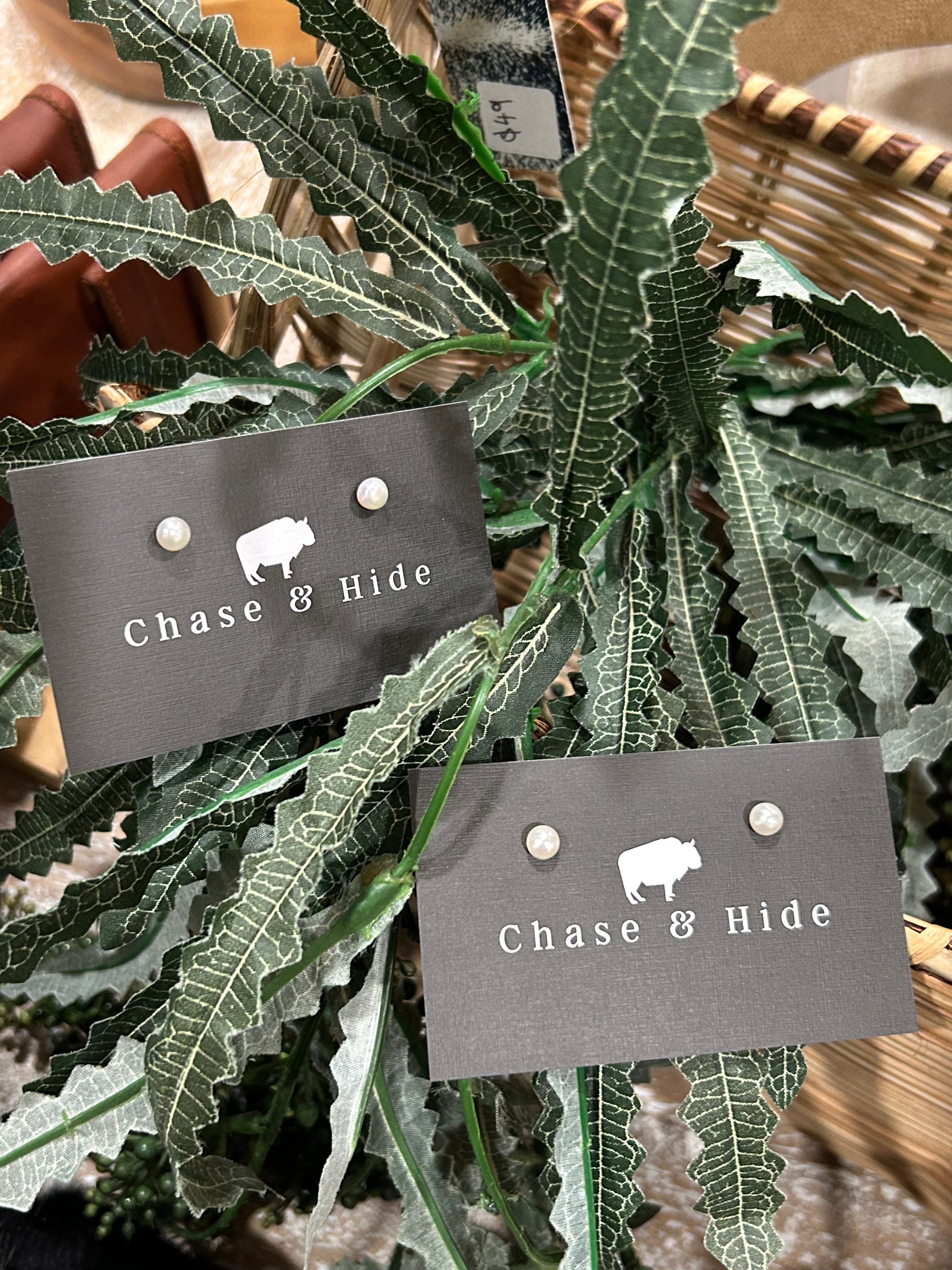 Pearl Studs 6-7mm white , sterling silver posts