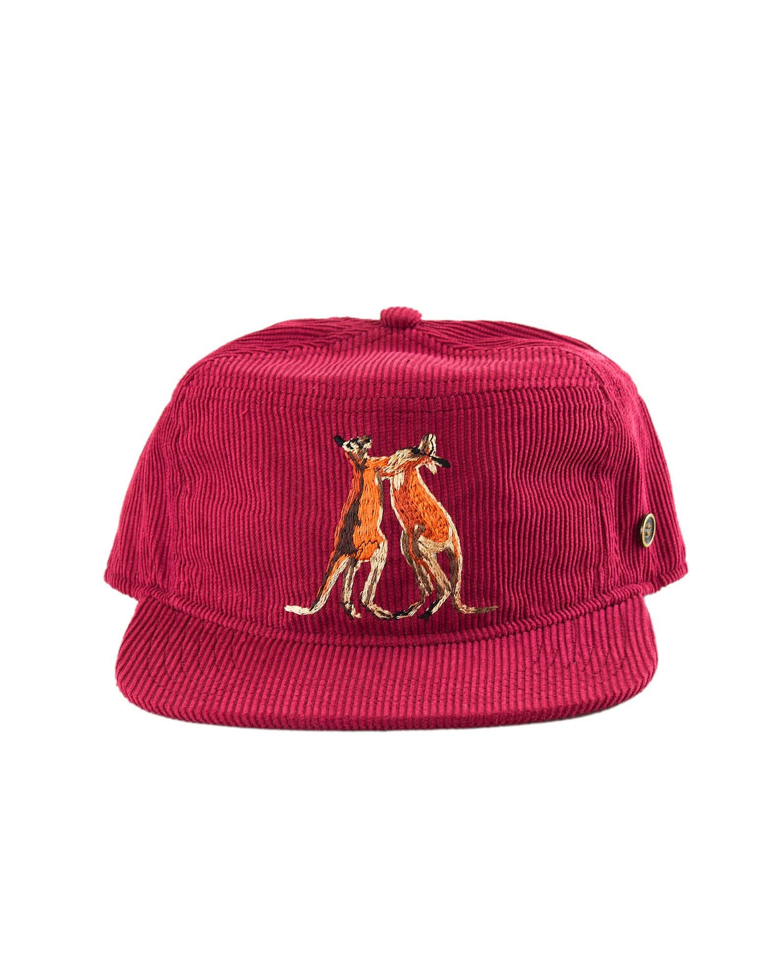 Kanga – Kids Corduroy Stash Cap in Wine