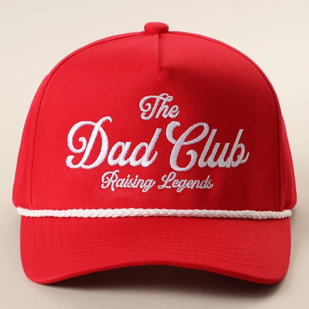 The Dad Club Raising Legends Embroidered Rope Trucker Hat