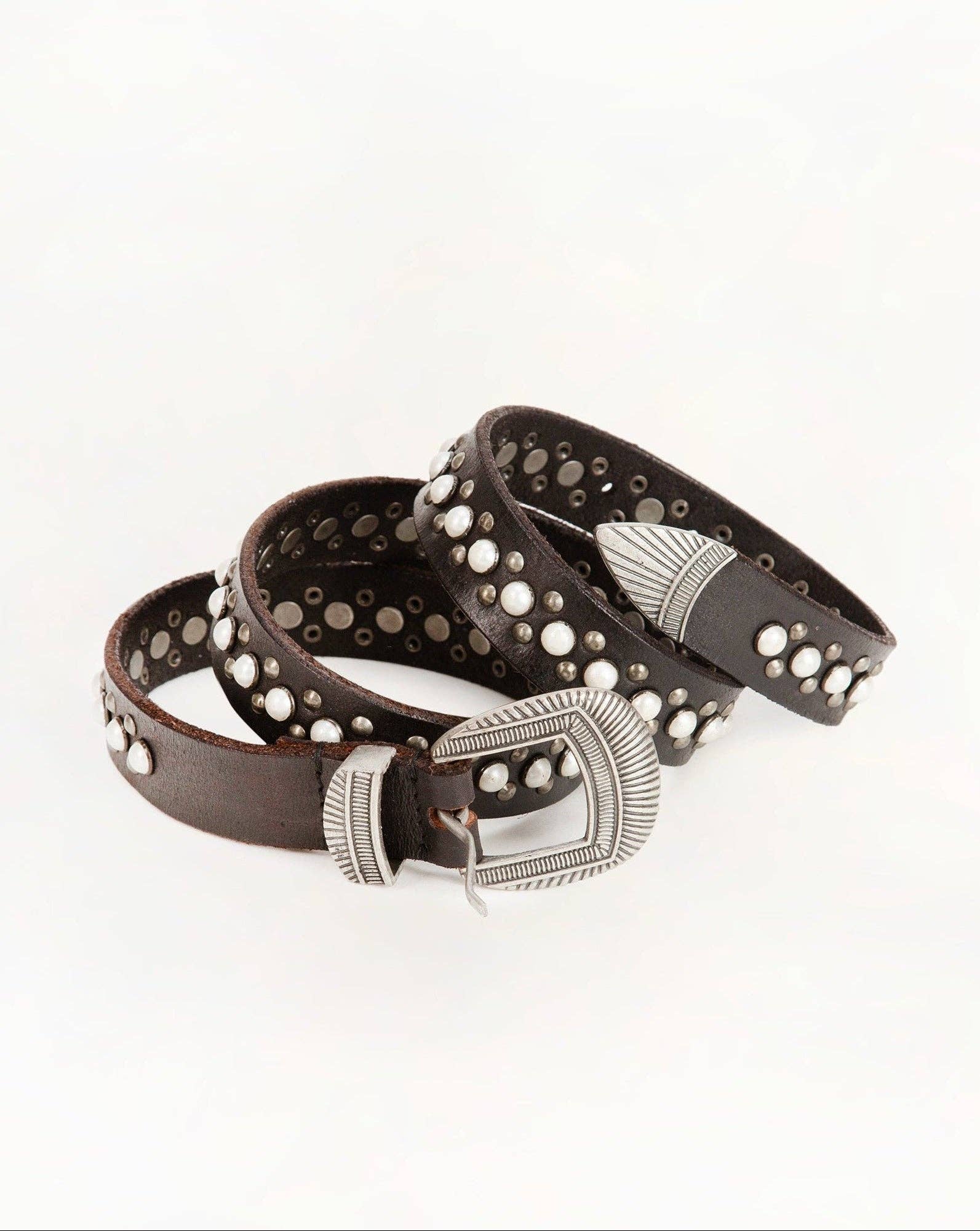 Midnight Ranger Leather Belt In Calfskin