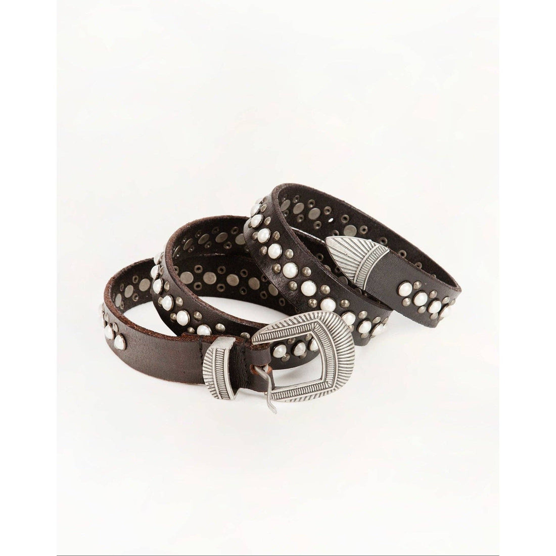 Midnight Ranger Leather Belt In Calfskin