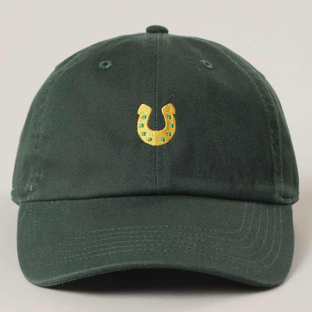 Mini Horseshoe Embroidery Baseball Cap