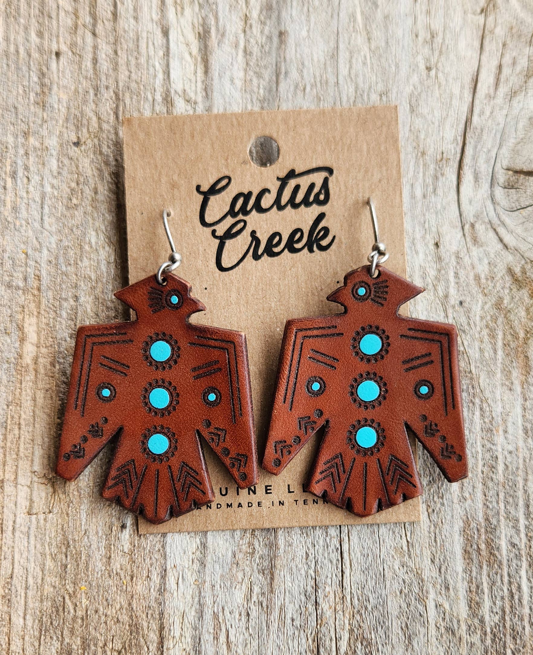 Southwestern Collection - Handmade Leather Earrings