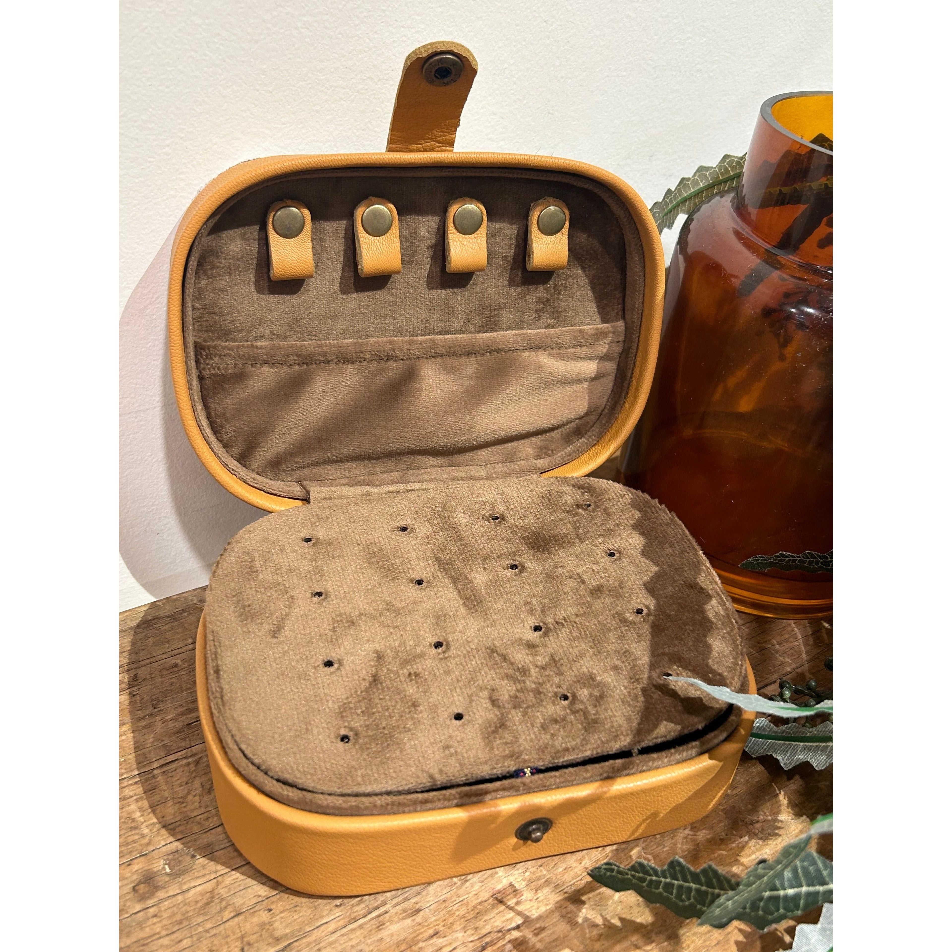 Small Cowhide & leather Jewellery Box