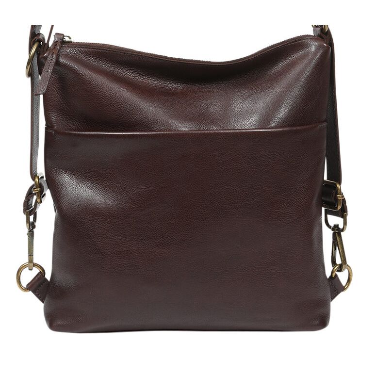 Leather backpack/shoulder/crossbody bag