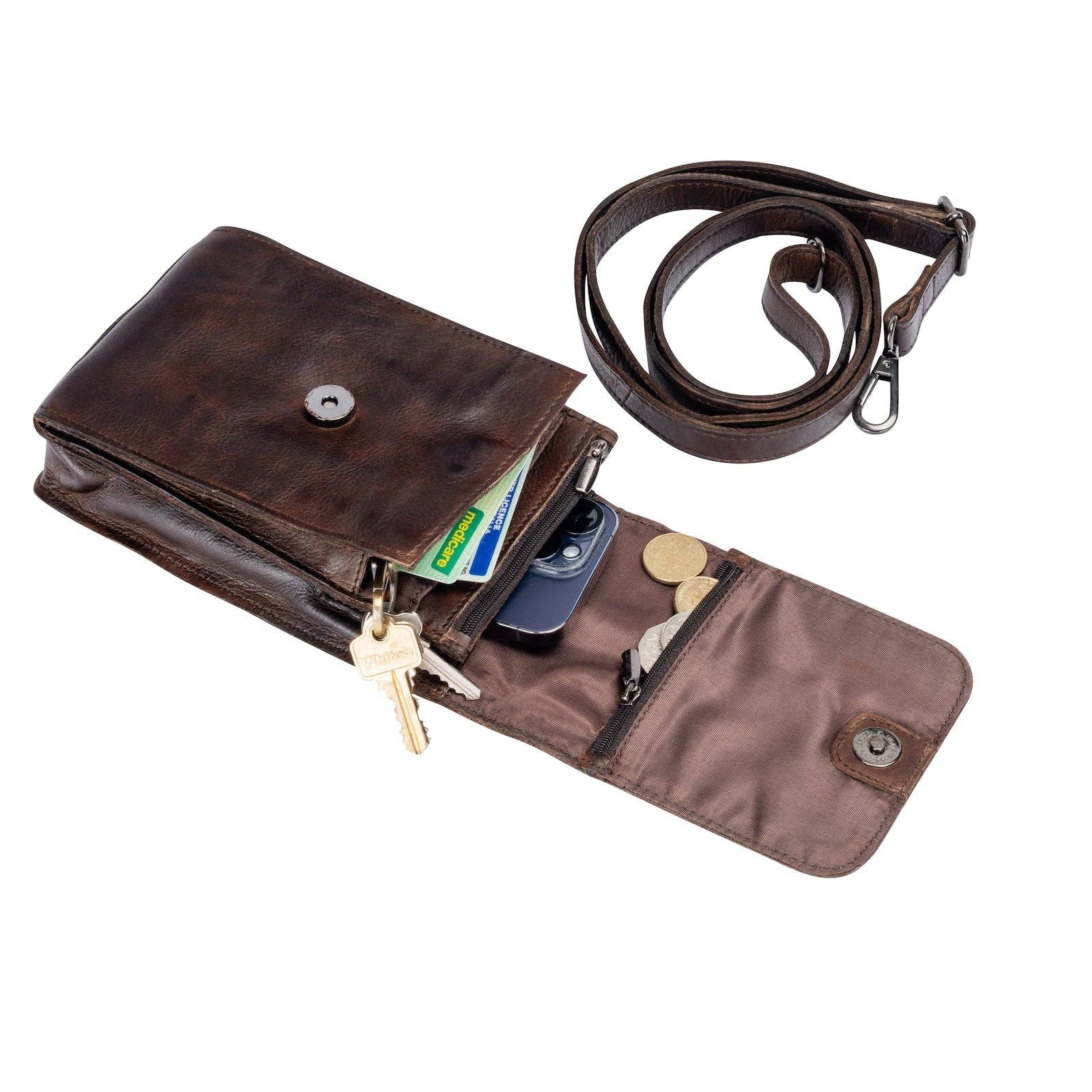 Leather Shoulder Bag Ivy Cognac GW6840COG