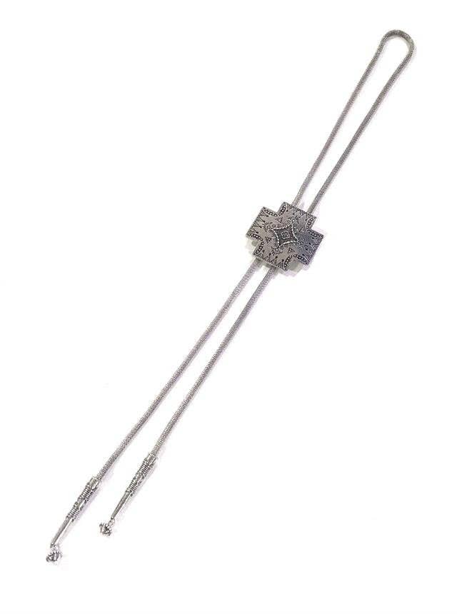 Western Cross Bolo Necklace