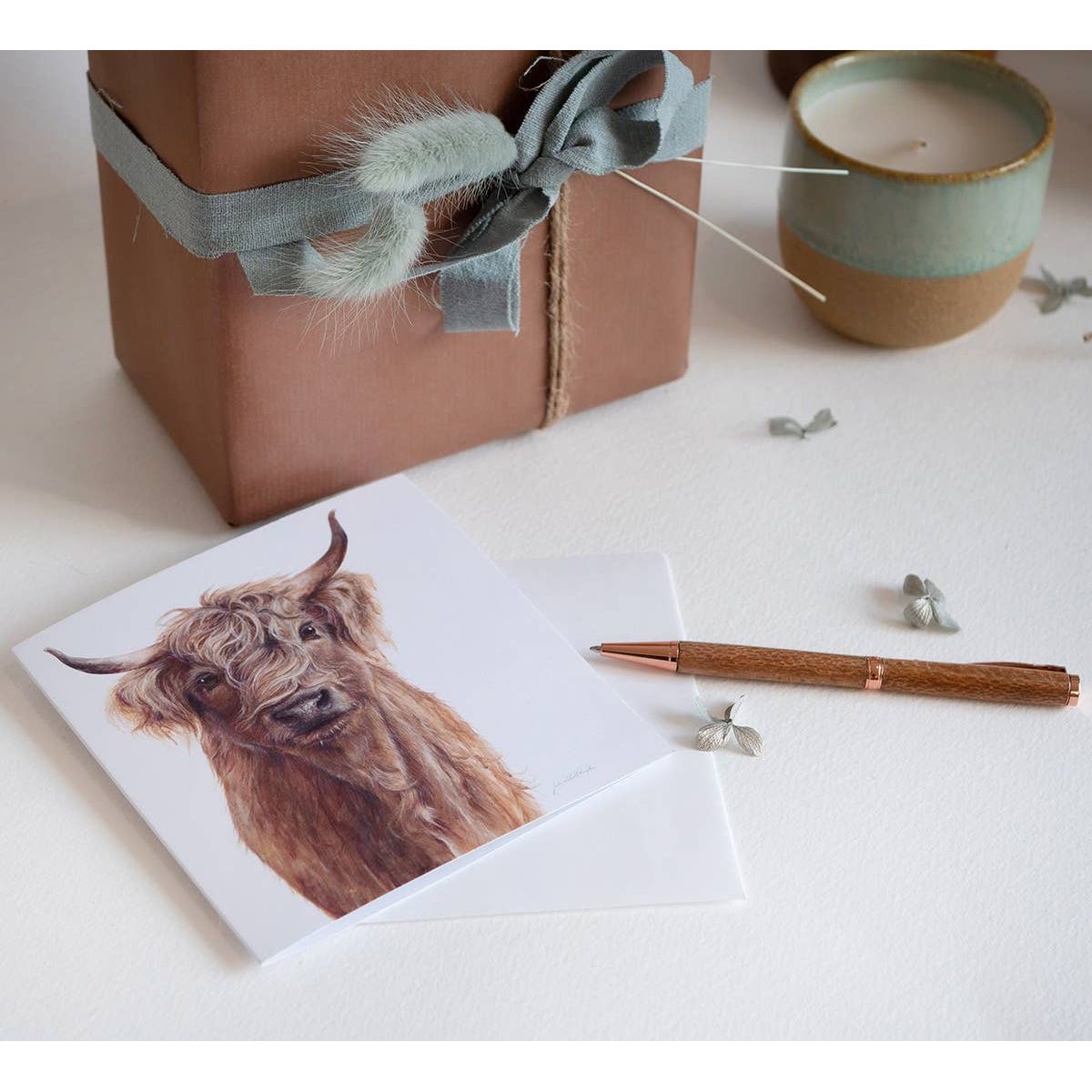 ‘Hamish’ Highland Cow - Greeting Card