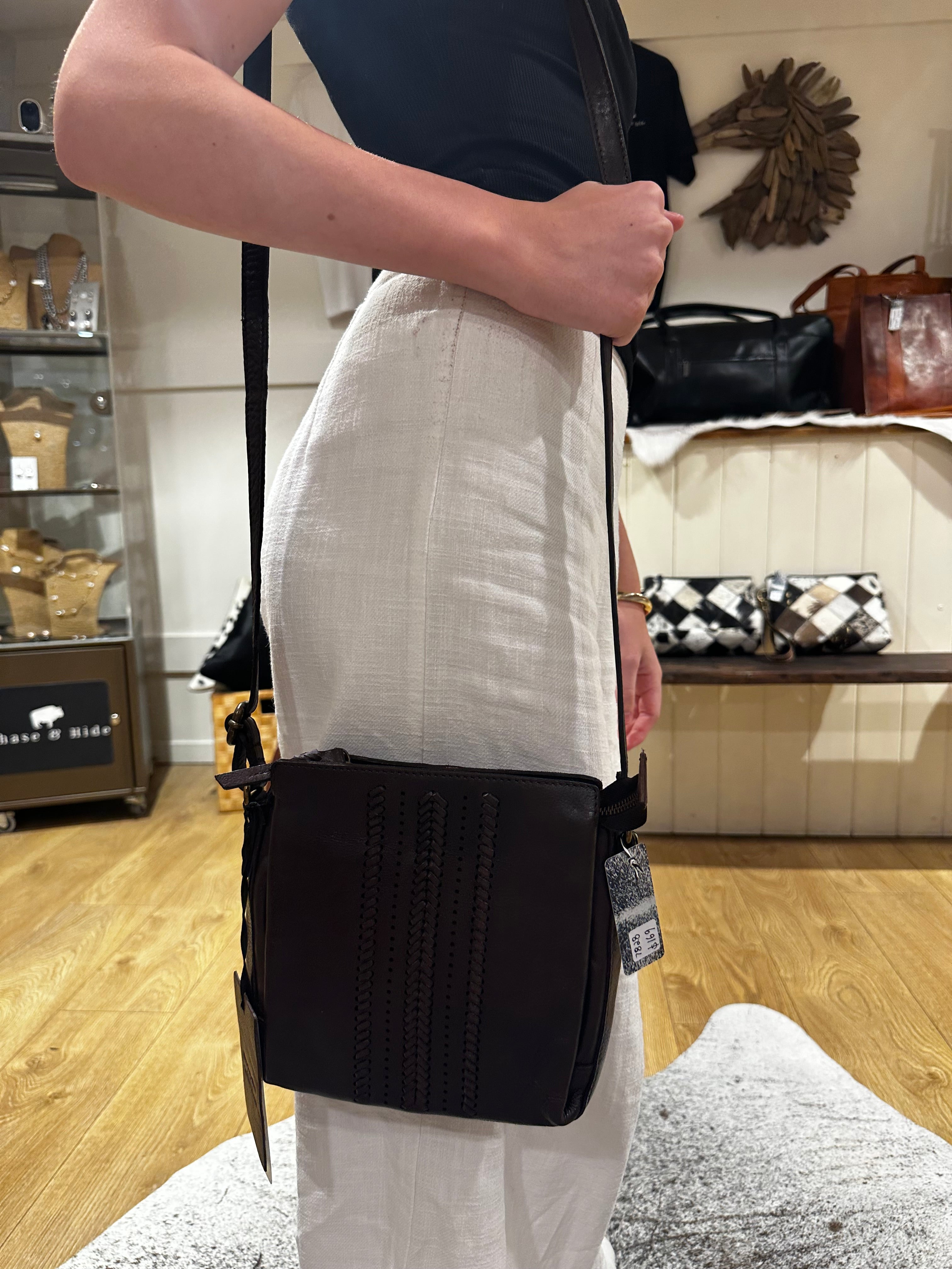 Vintage Leather Cross Body bag