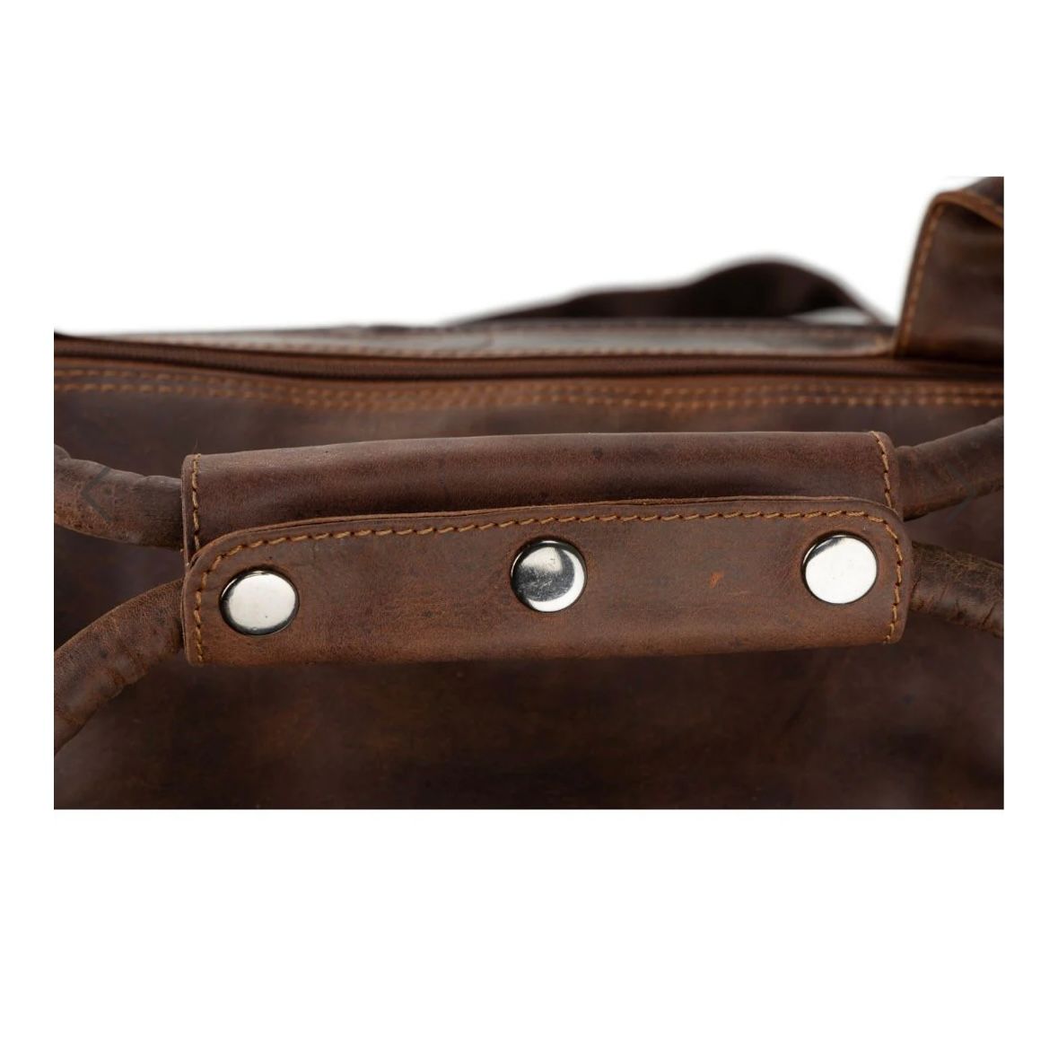 Leather travel bag large