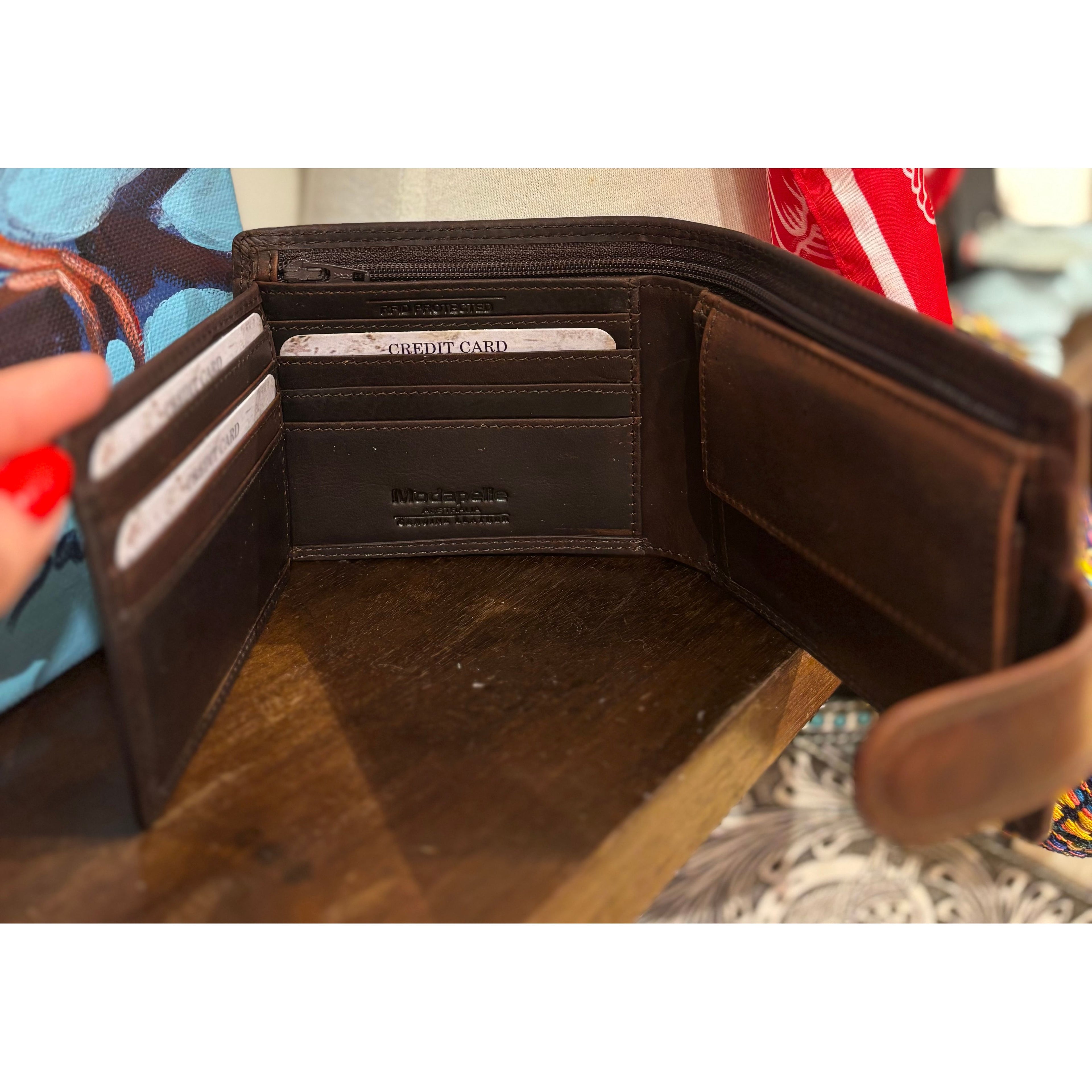 Plain Leather Wallet