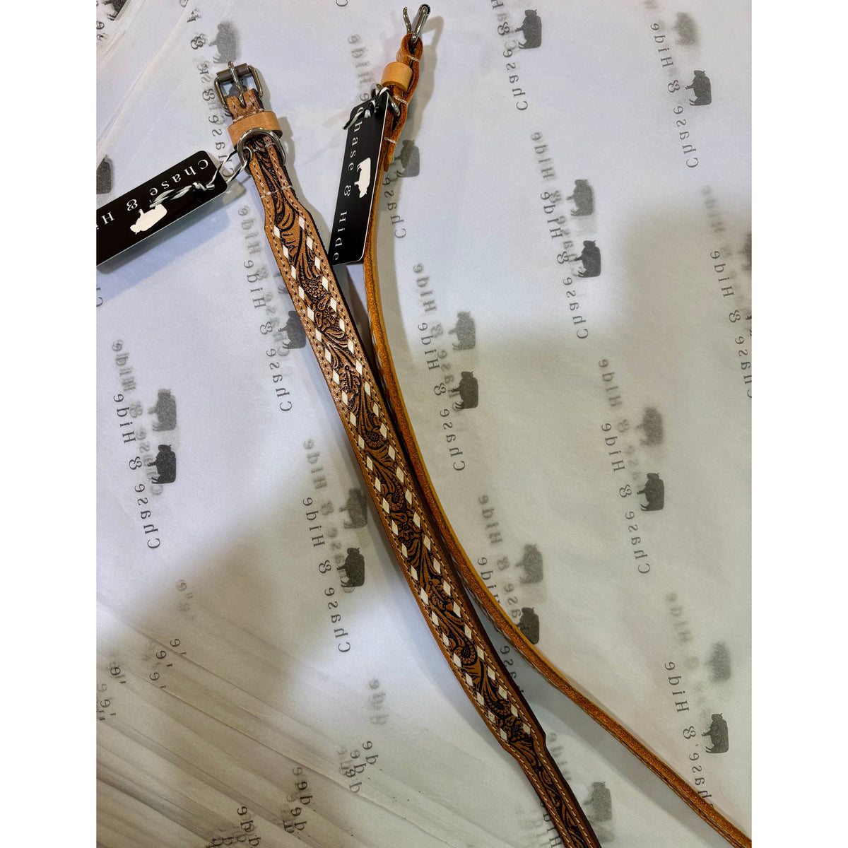 Tooled Leather Dog Collar