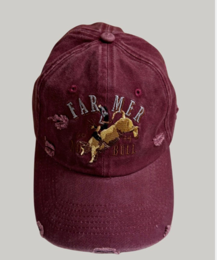 FAR MER by Whitney - No Bull Distressed Cap