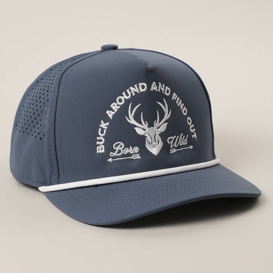 Buck Around And Find Out Embroidered Premium Trucker Hat cap