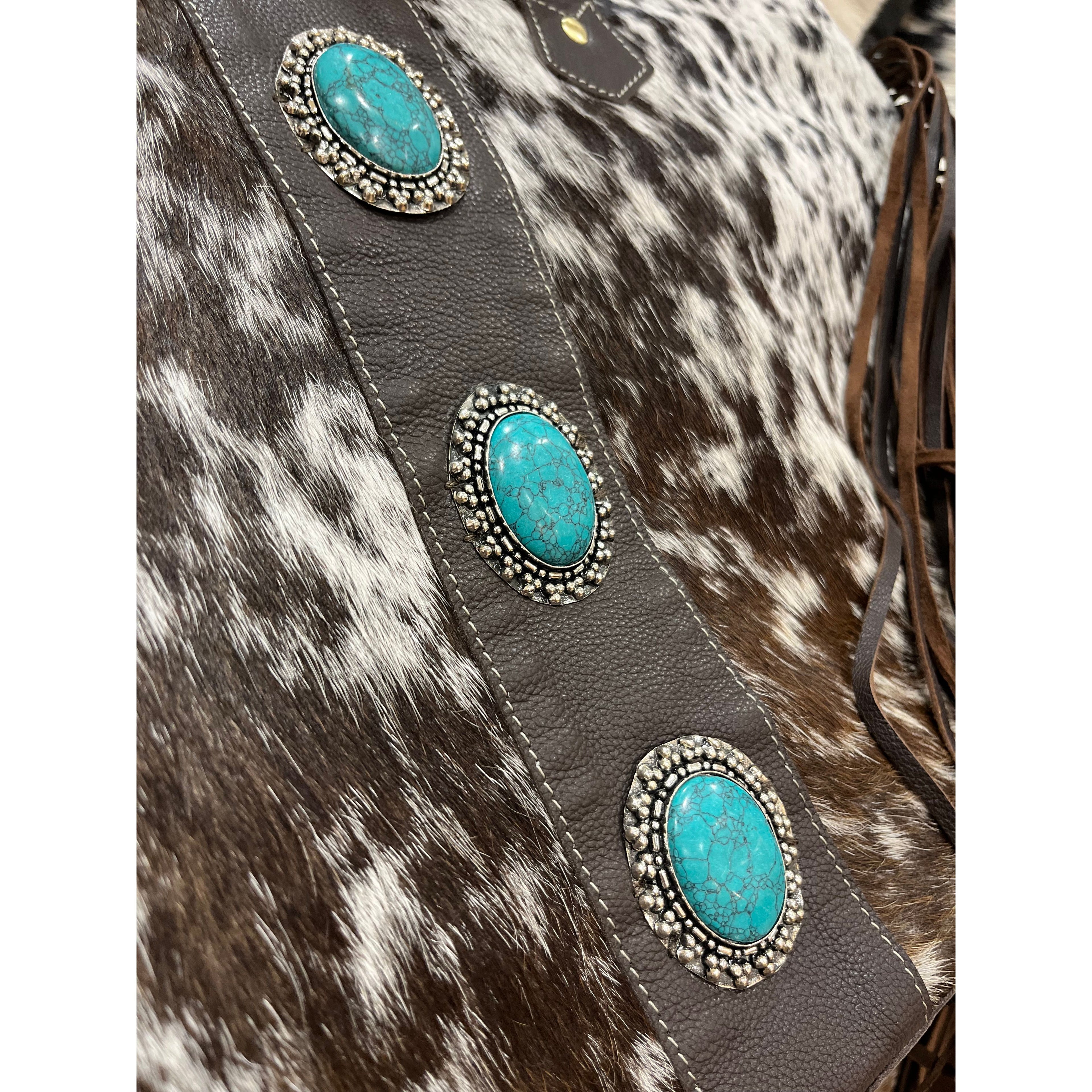 The Yellowstone Handbag with turquoise detail