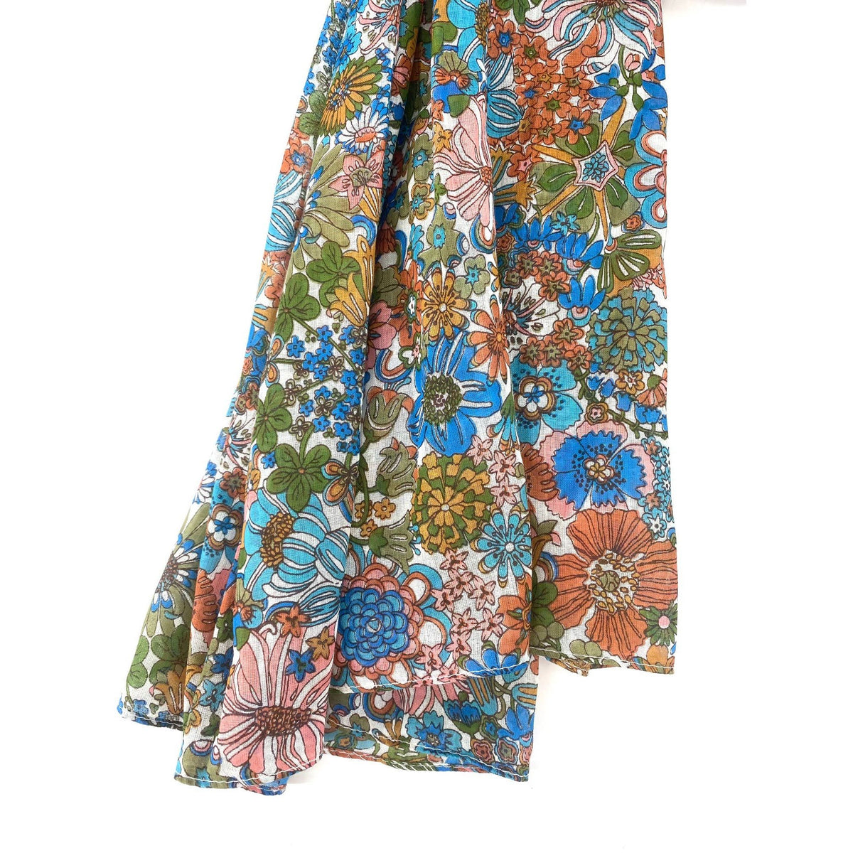 Floral printed 100% cotton scarf pareo 3
