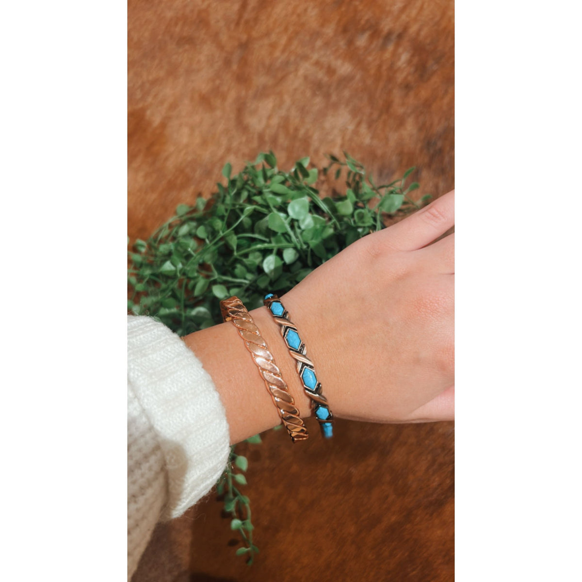 Turquoise Copper Bracelet