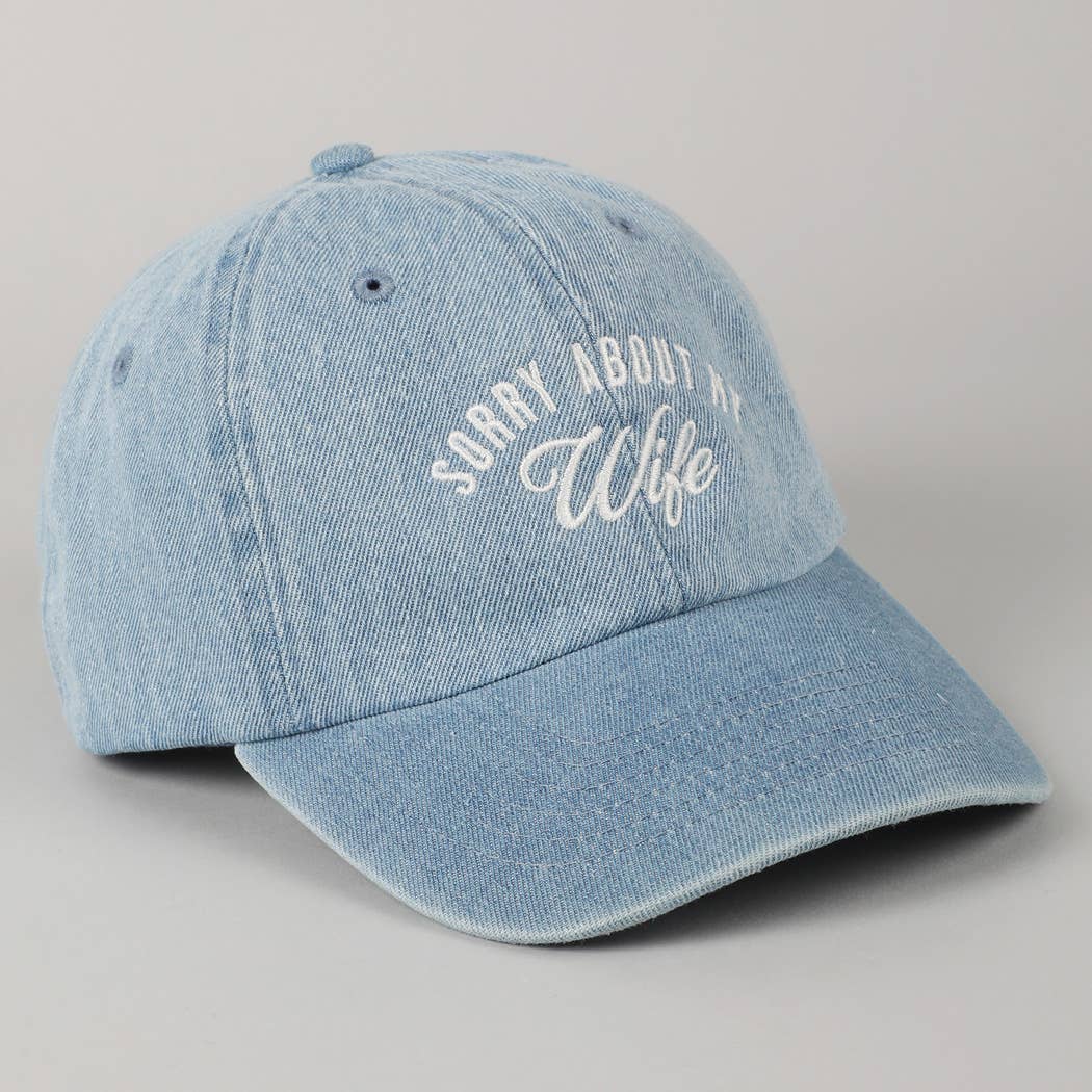 Sorry About My Husband Embroidery Cap