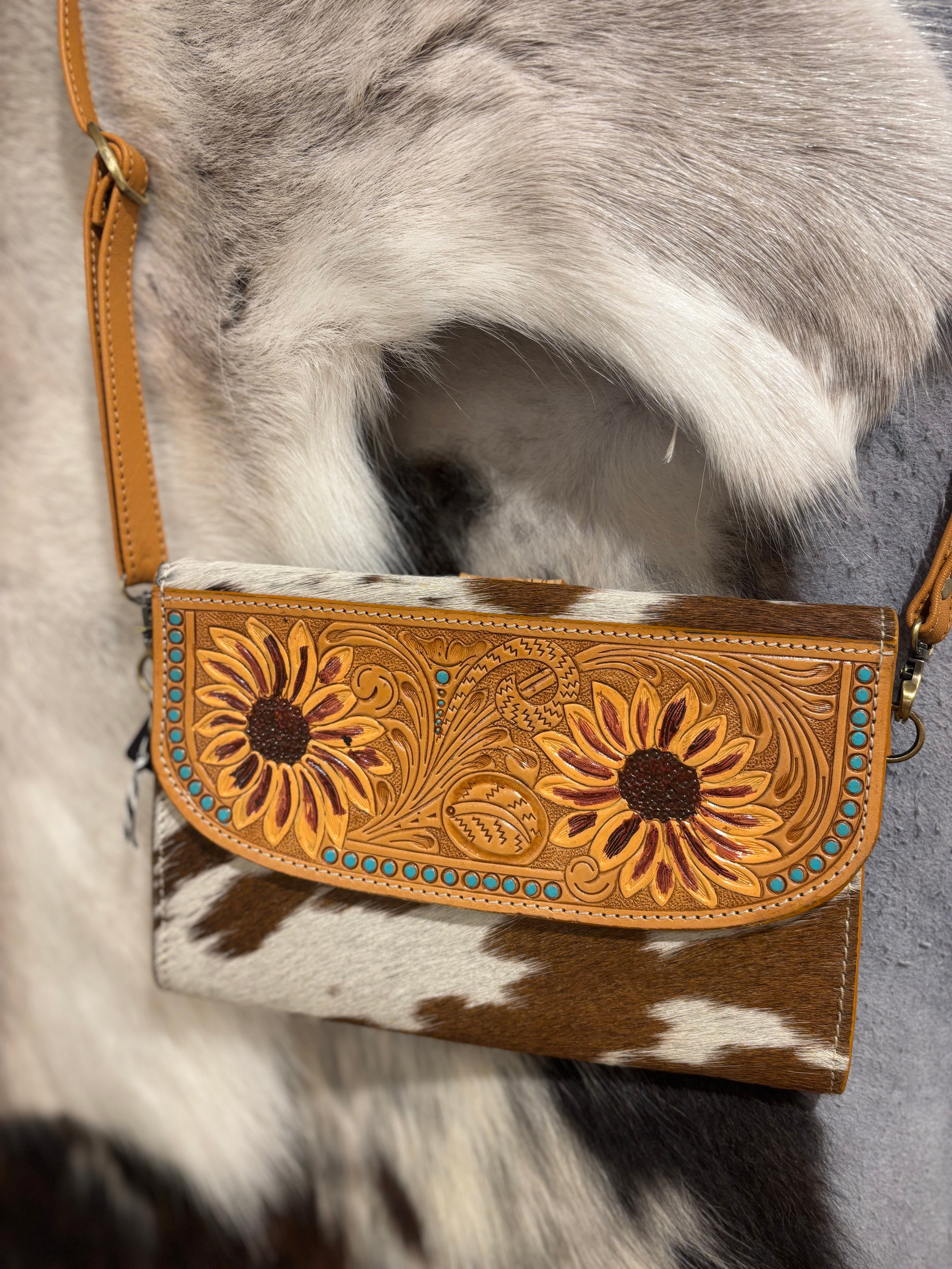 Sunflower Crossbody Bag - AB86