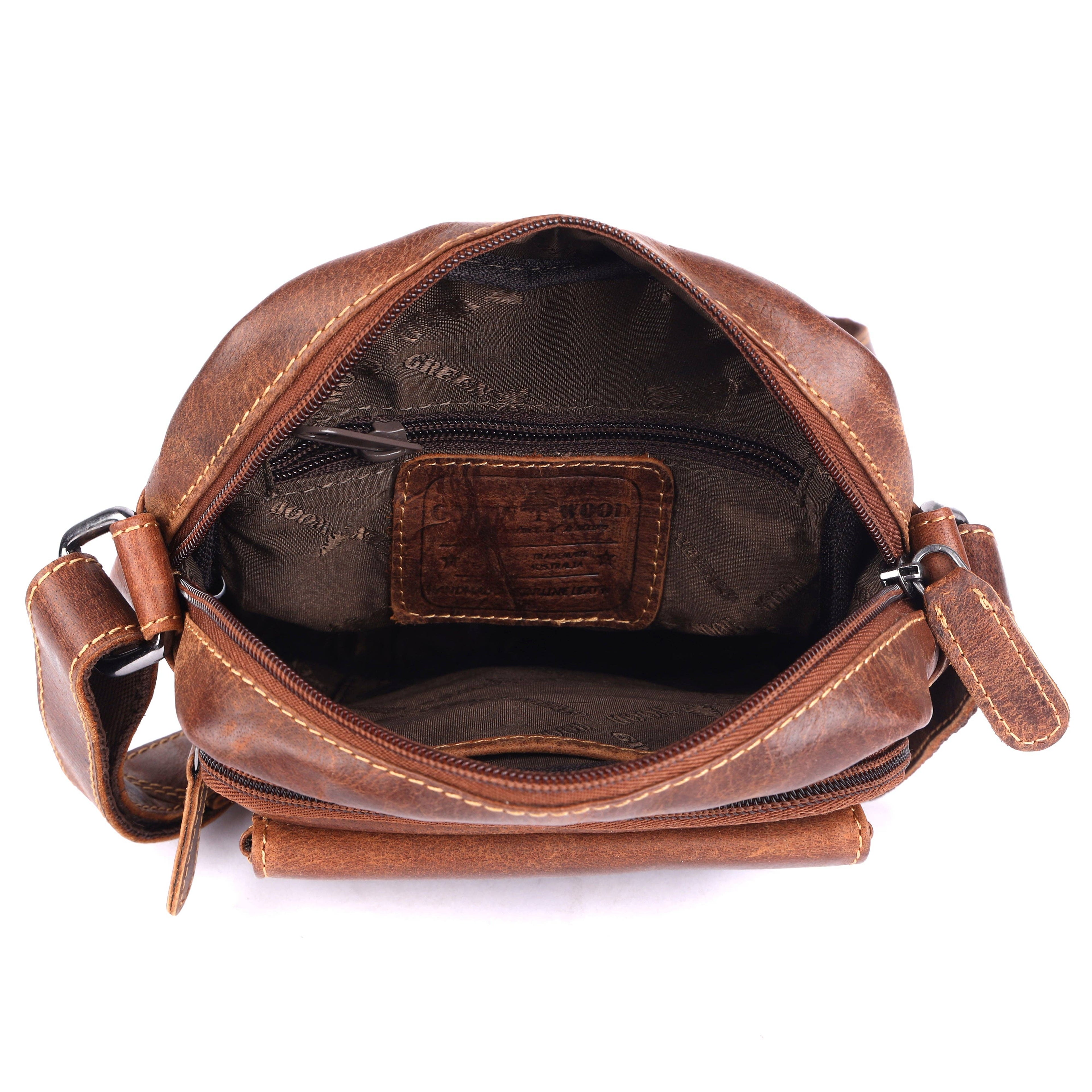 Greenwood Leather Ryder Crossbody Bag, Vintage Sandal